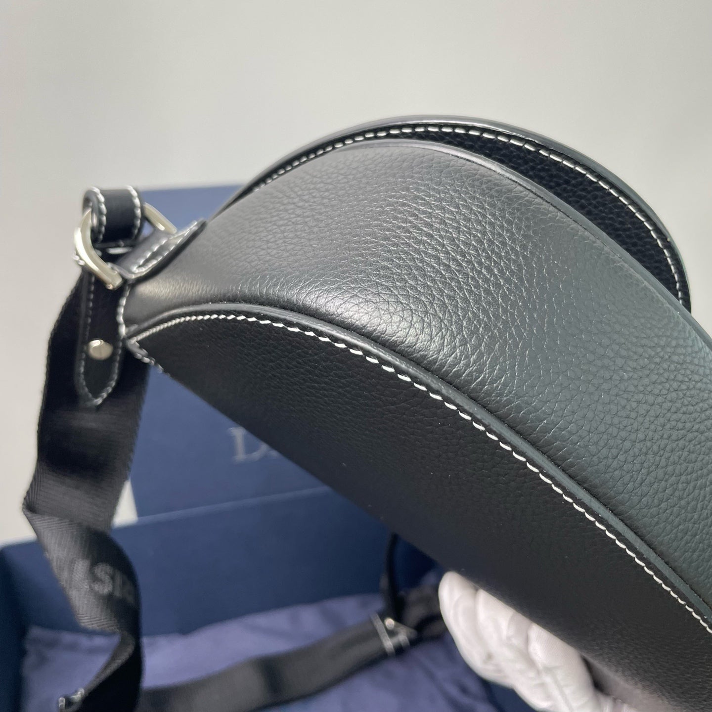 Dior - Saddle Bag - Grained leather - Black - (small)