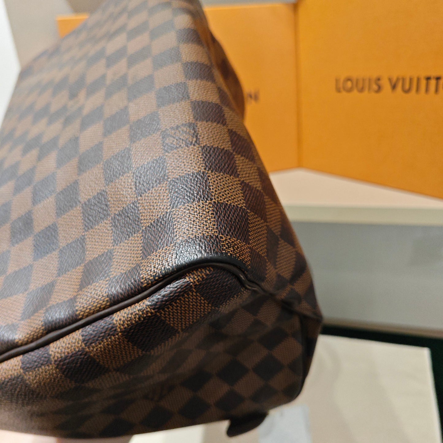 Louis Vuitton - Speedy 30 - Damier Ebene coated canvas with leather trim - Brown - (medium)