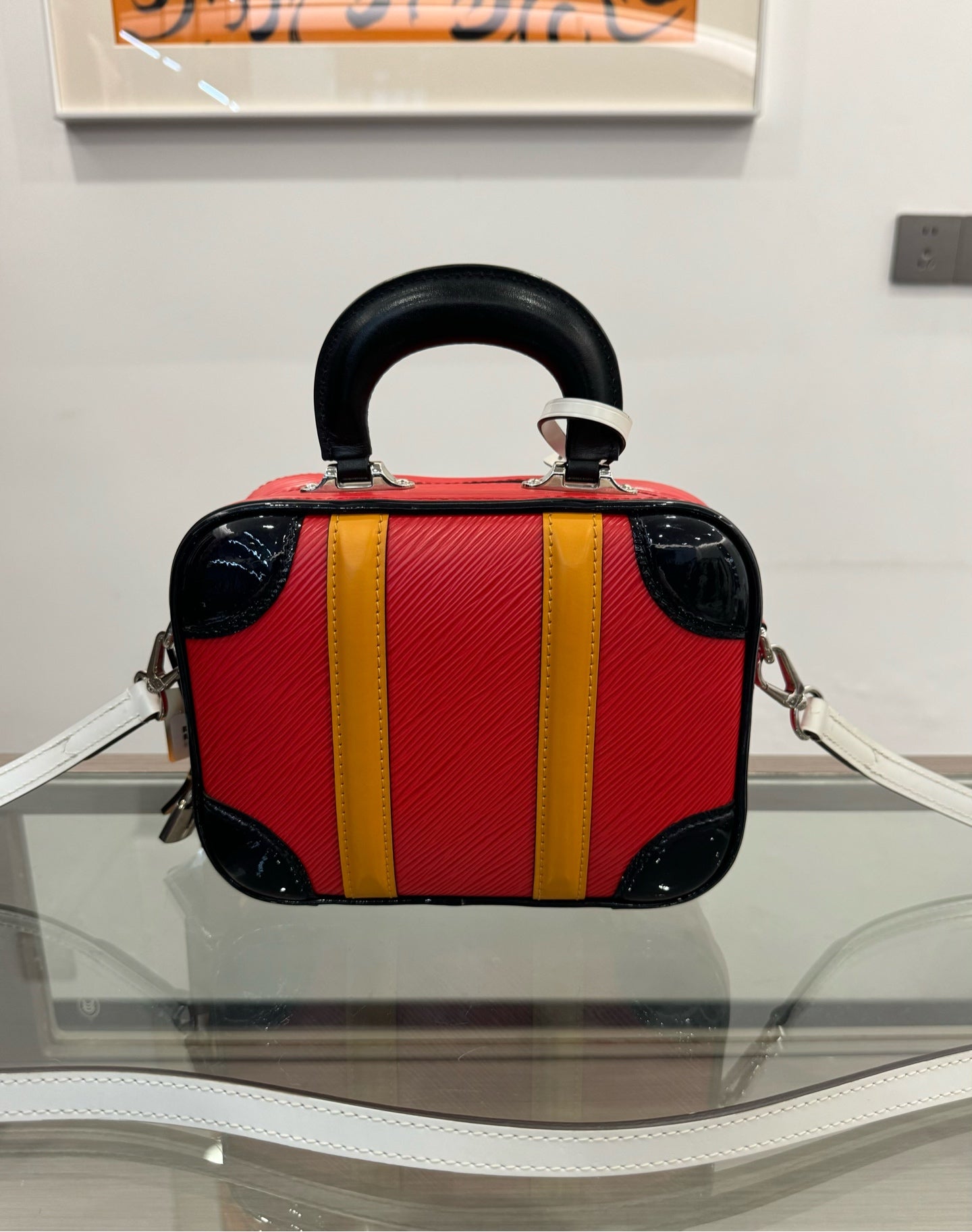 Louis Vuitton - Valisette BB - Epi leather - Red with Black and Yellow Accents - (mini)