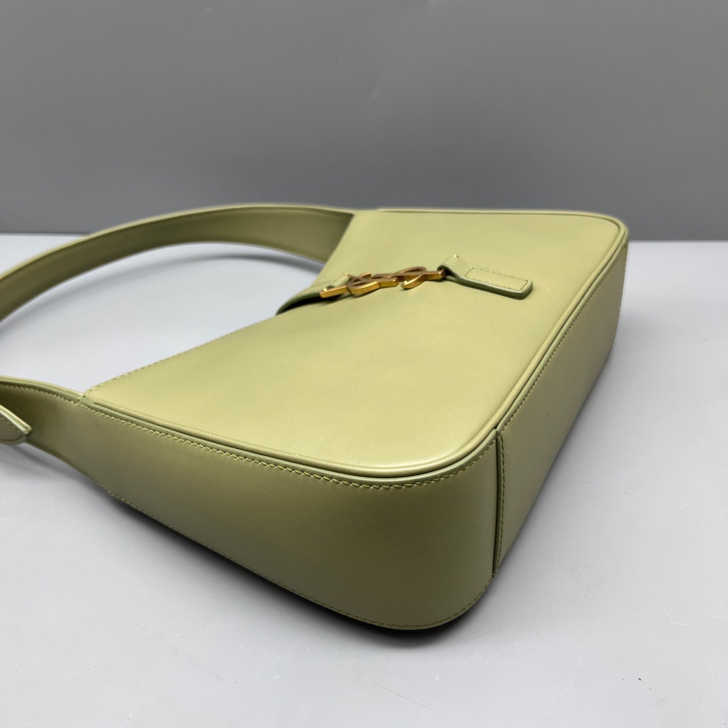 Saint Laurent - Hopo Shoulder Bag - Leather - Green - (mini)