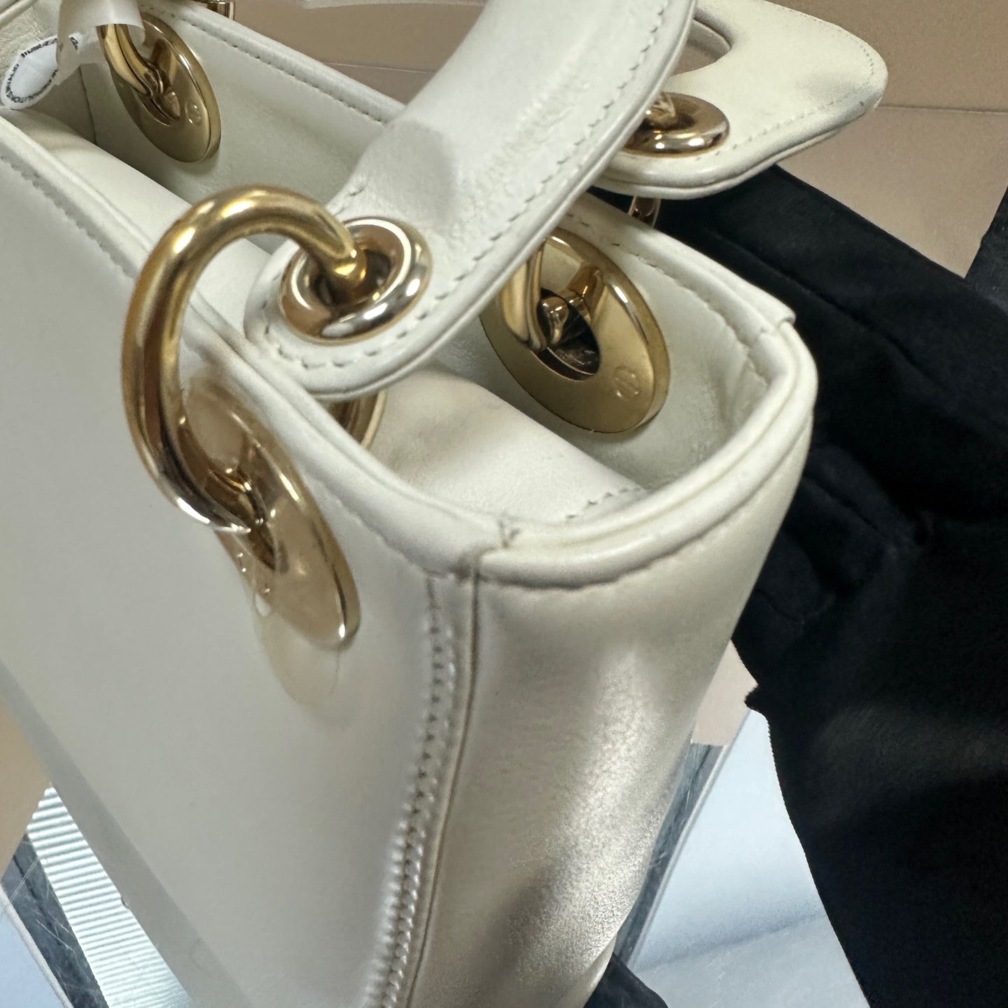 Dior - Lady Dior Mini (Amour Edition) - Leather - White - (mini)