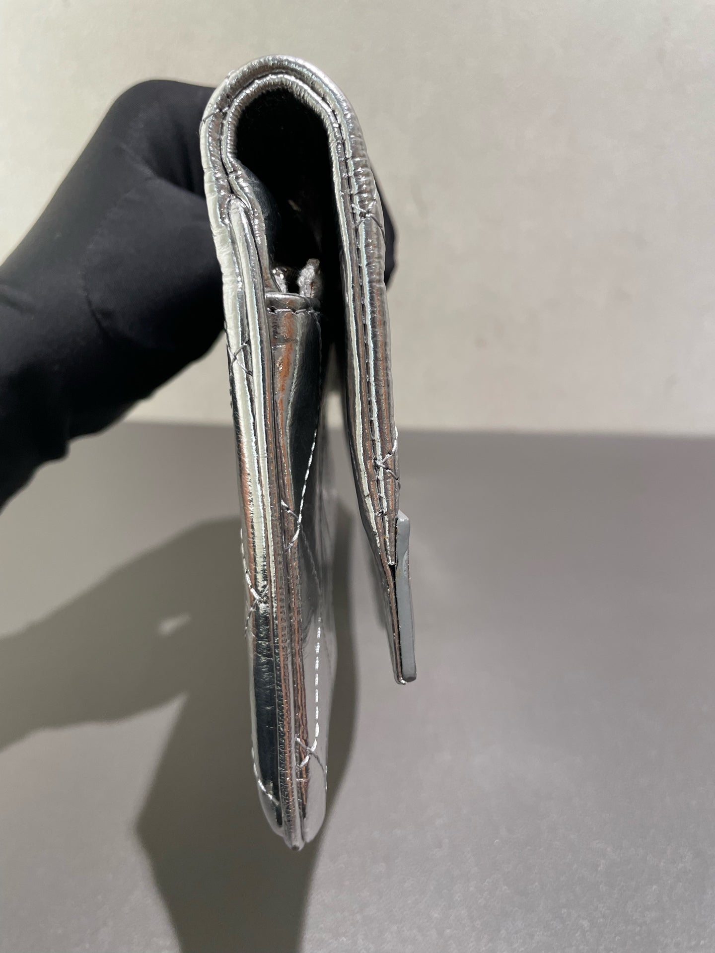 Chanel - 31 Bag Clutch - Waxy leather - Silver - (small)