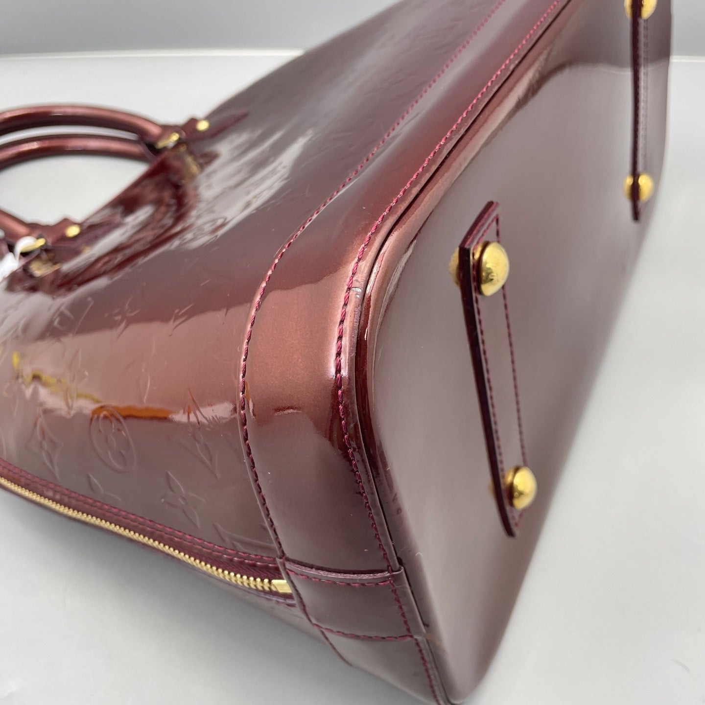 Louis Vuitton - Alma GM - Patent leather - Burgundy - (Large)