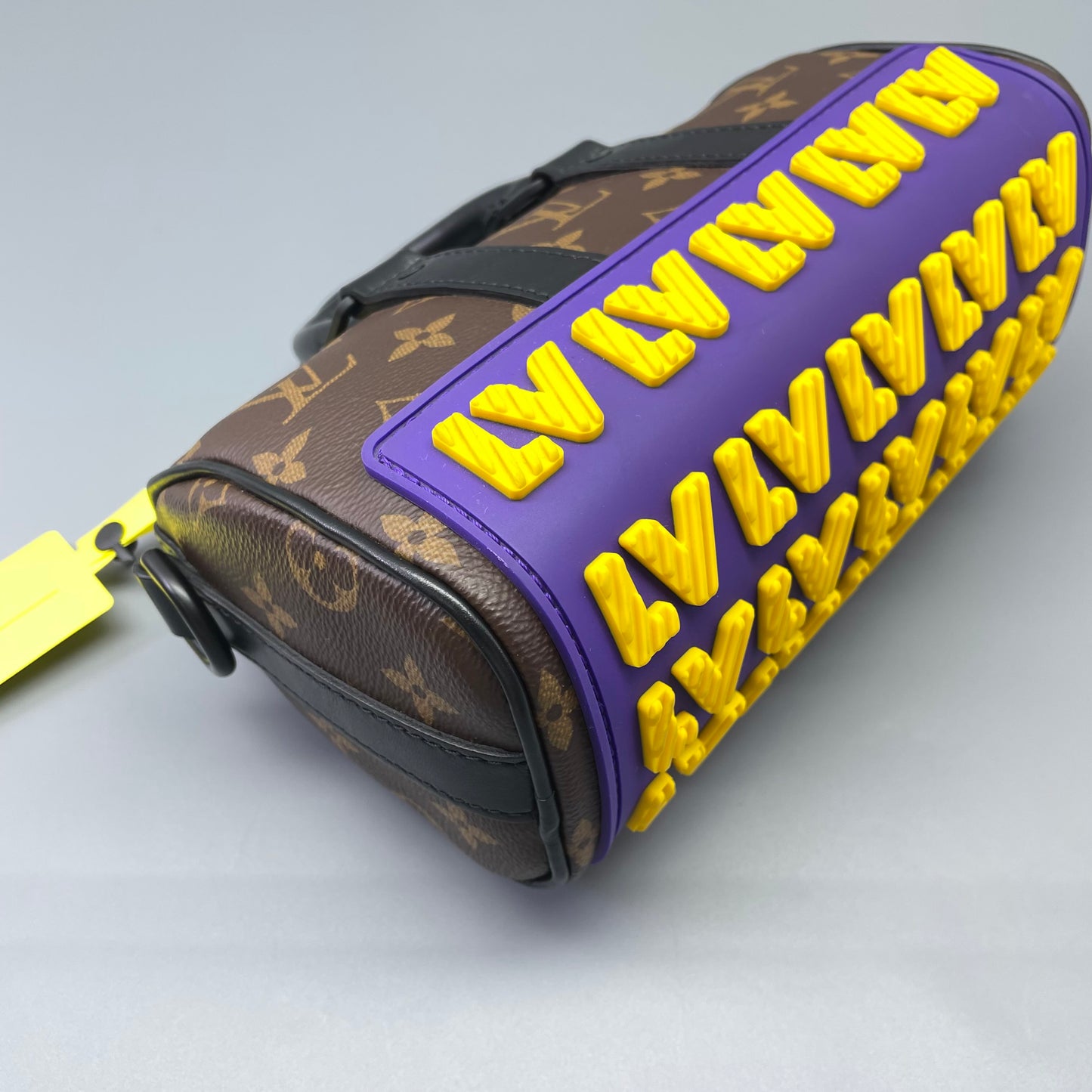 Louis Vuitton - Keepall Bandoulière XS Show Model - Monogram coated canvas with leather trims and rubber details - Brown, Black, Purple, Yellow - (mini)