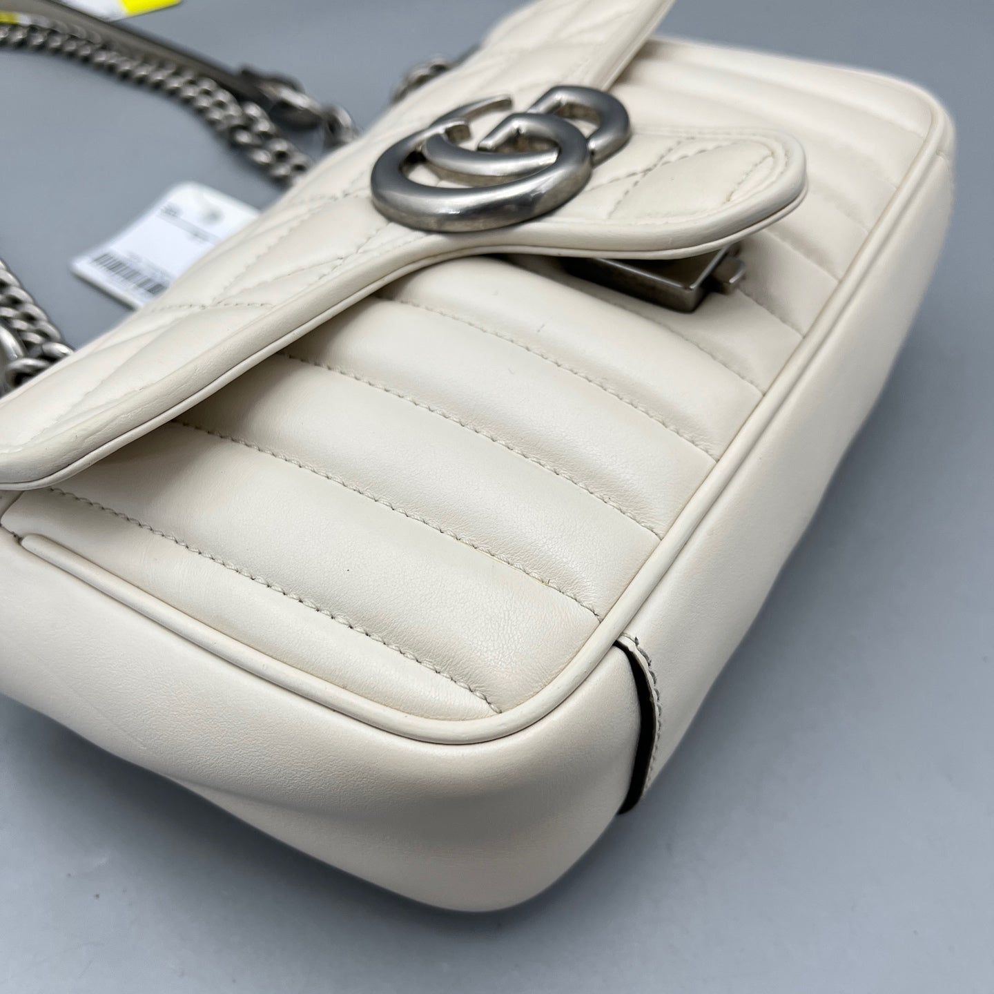 Gucci - GG Marmont Matelassé Small Shoulder Bag - Leather - White - (mini)