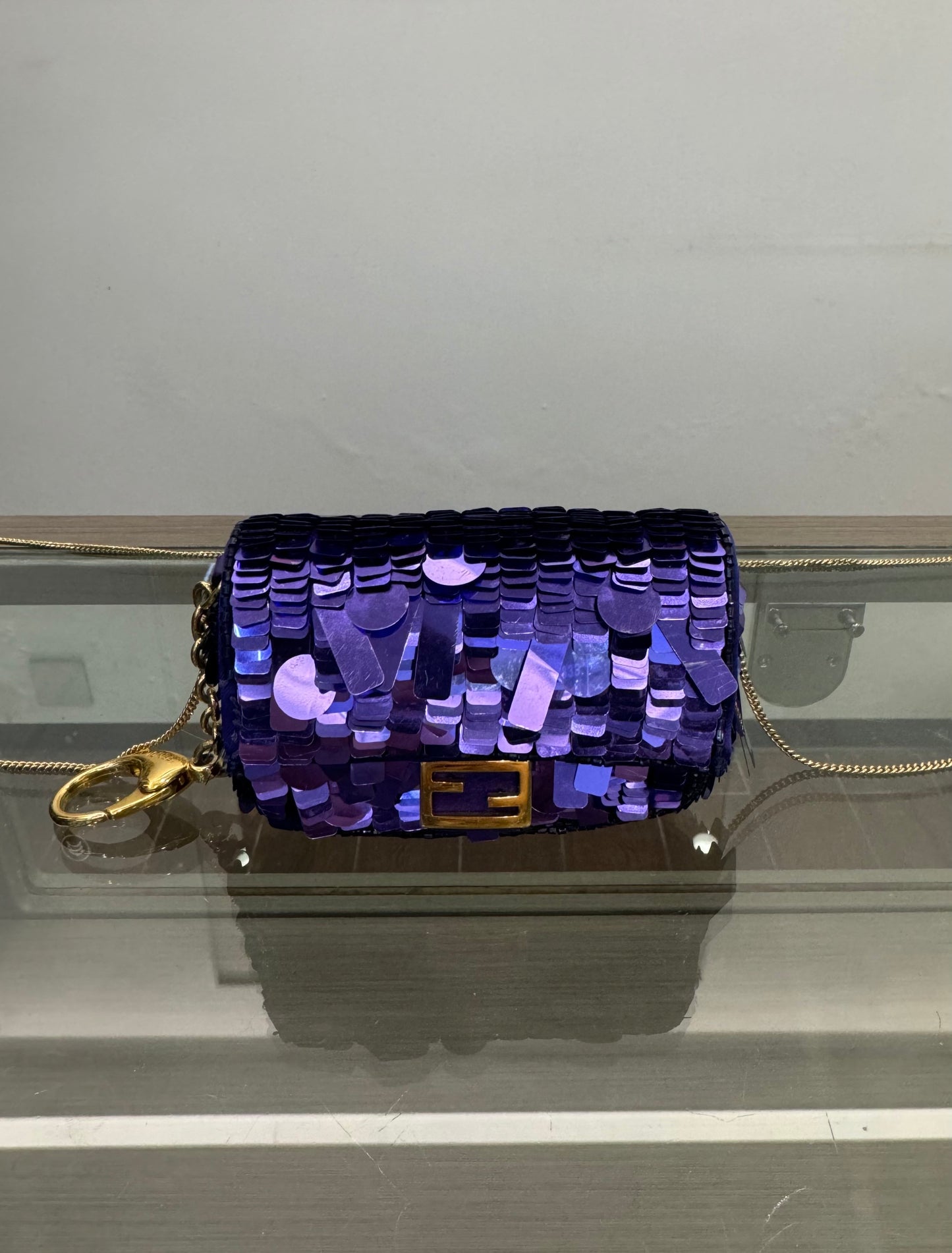 Fendi - Baguette Mini - Sequins - Purple - (mini)