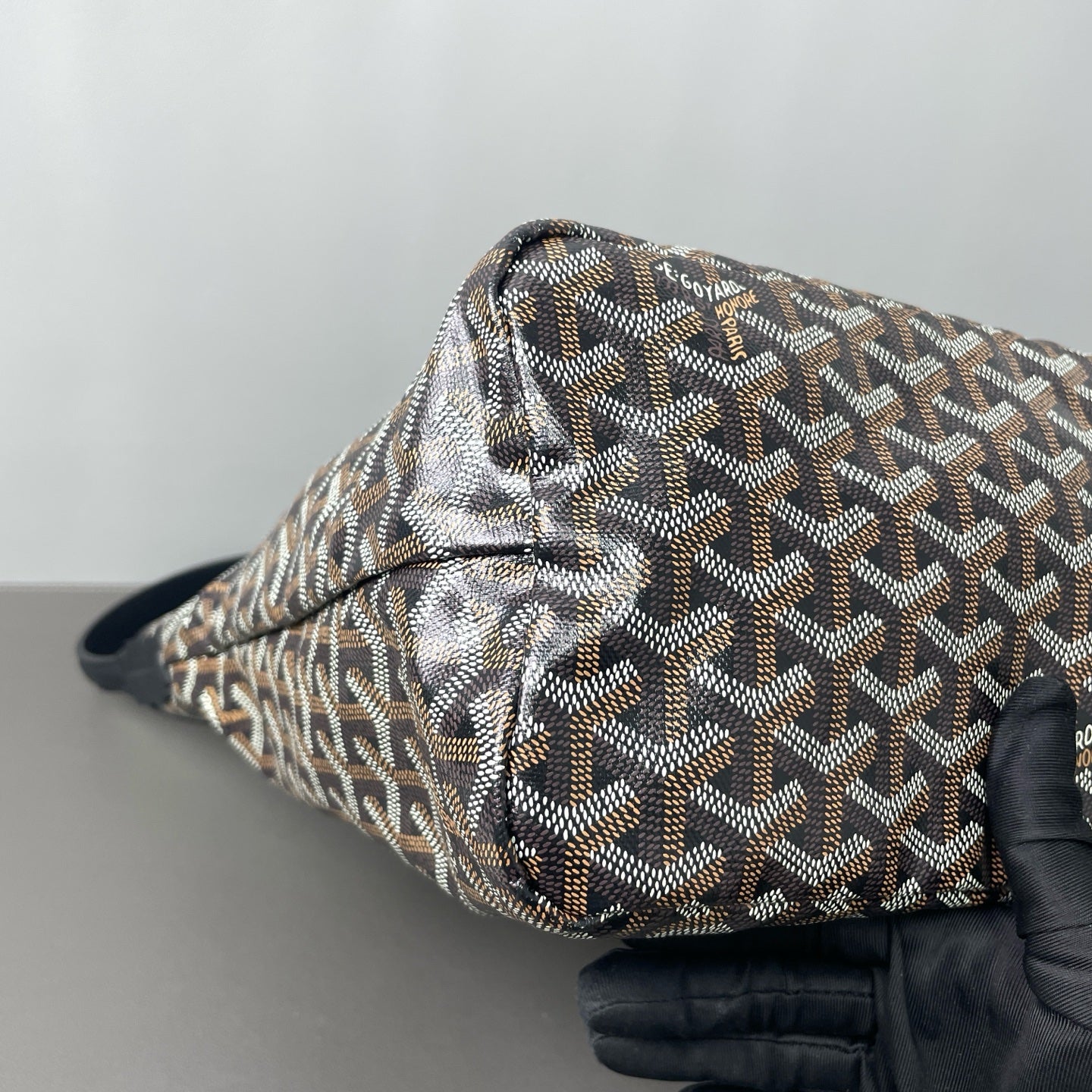 Goyard - Hobo with Pouch - Goyardine coated canvas with leather trim - Black - (Large)
