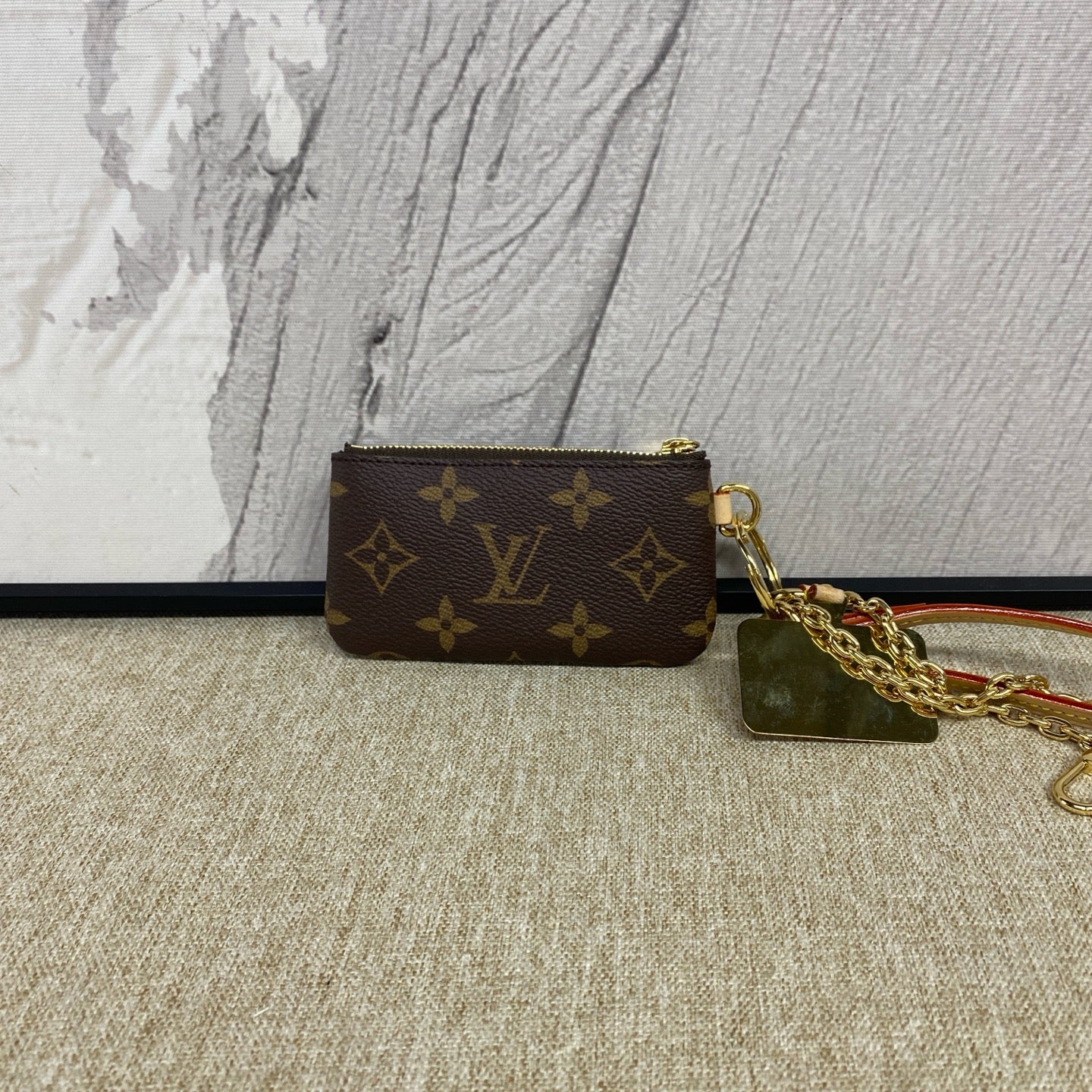Louis Vuitton - Grace Coddington Cat Limited Edition Key Pouch / Coin Purse - Coated Monogram Canvas and Leather - Brown - (mini)