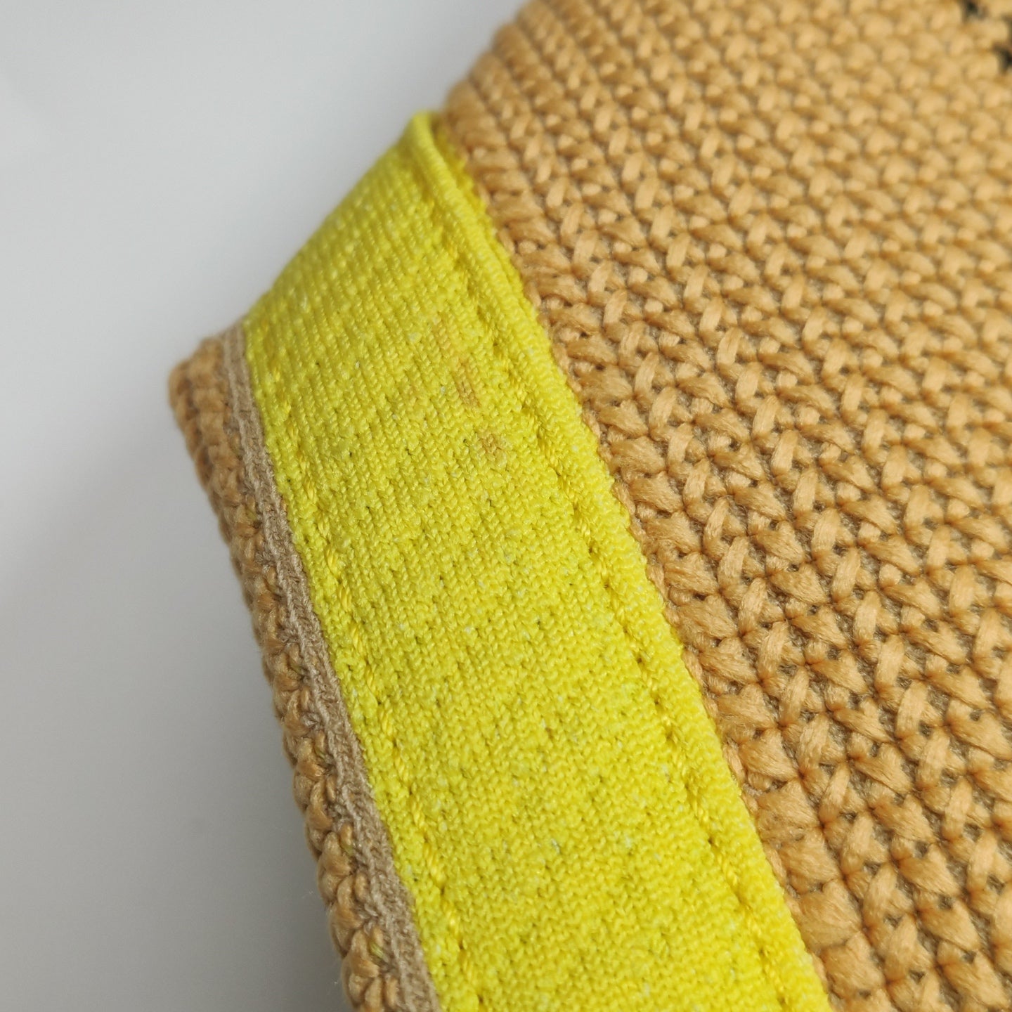Burberry - Woven Logo and Check Tote Bag - Woven textile and leather - Mustard Yellow, Black, Yellow, Red, and White - (Large)