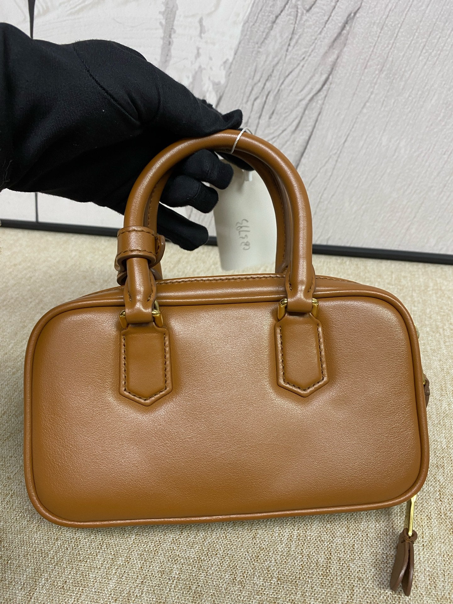 Miu Miu - Arcadie Bowling Bag - Leather - Brown - (mini)