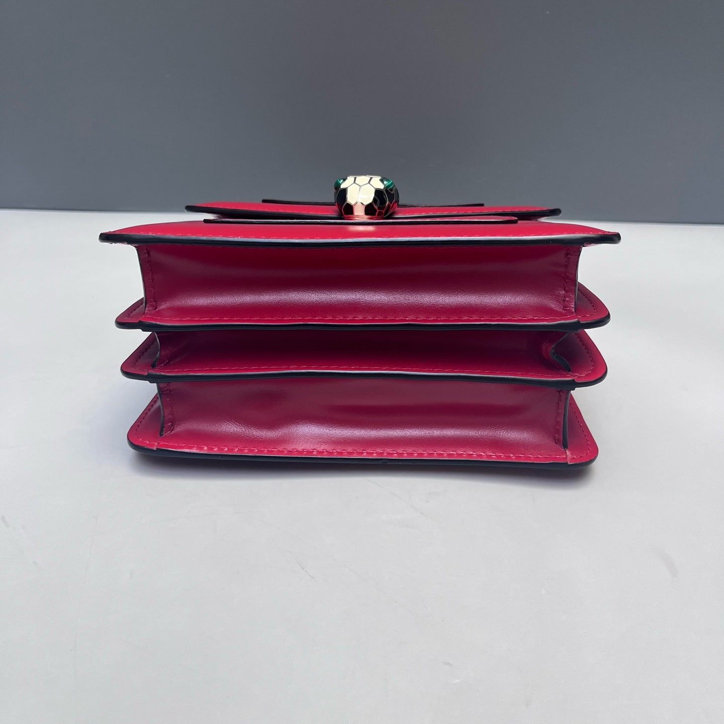 Bvlgari - Serpenti Forever Accordion Bag - Leather - Red - (mini)
