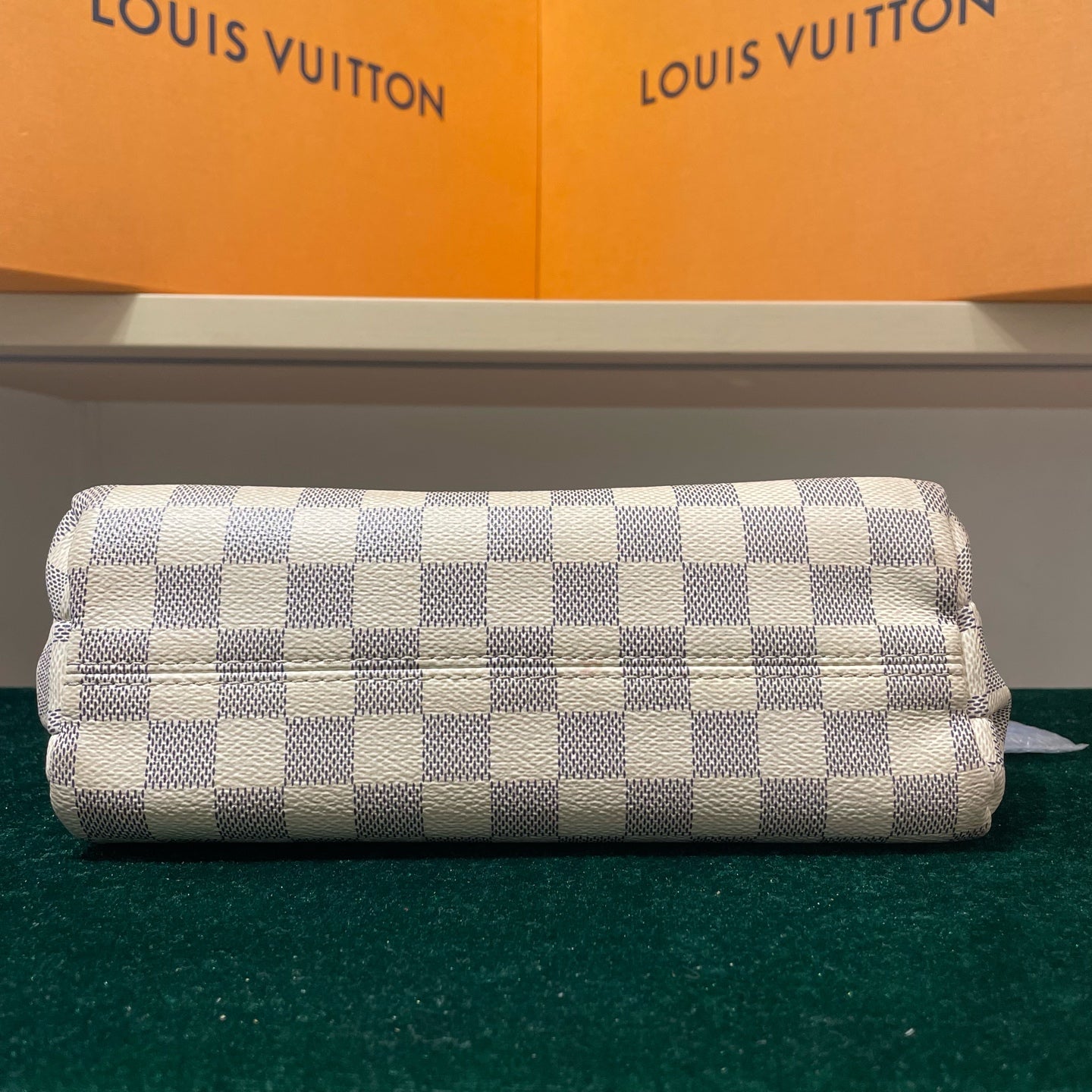 Louis Vuitton - Pallas Tassel - Damier Azur coated canvas with Vachetta leather trim - White - (Small)