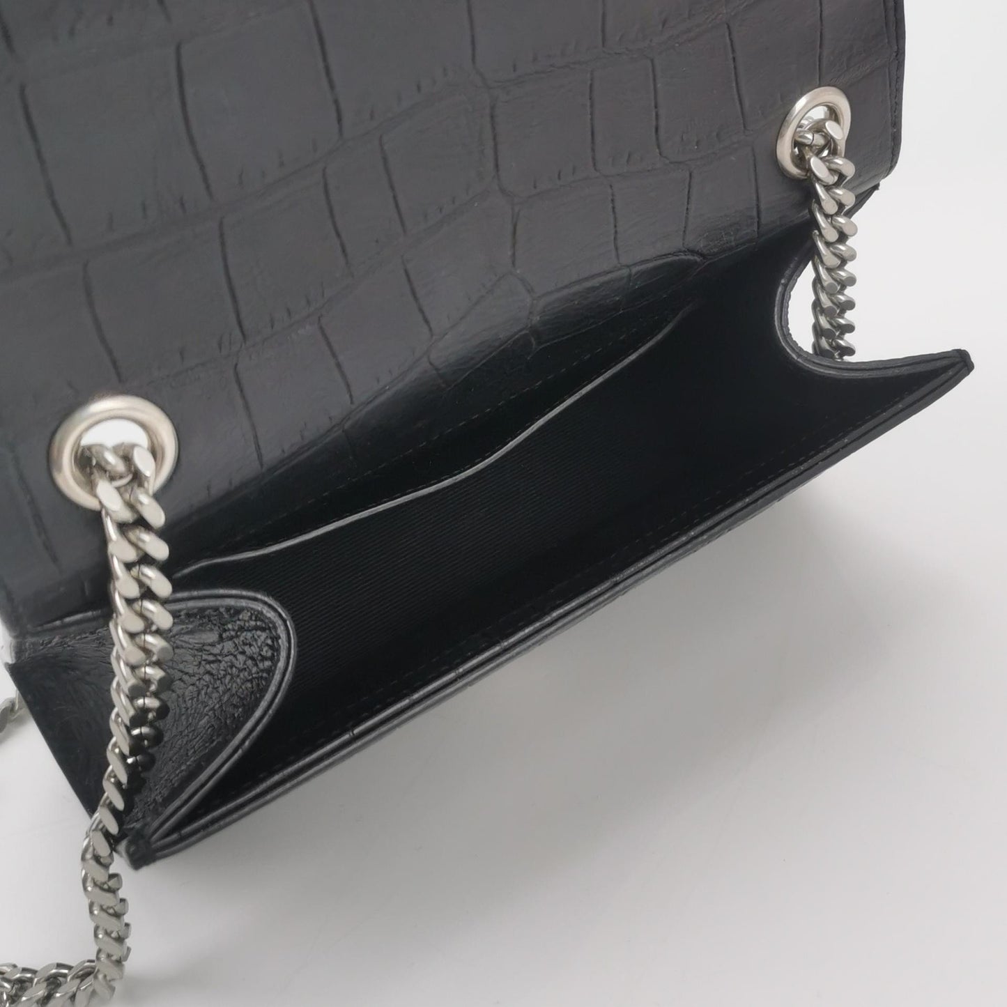 Saint Laurent - MONOGRAM KATE Tassel Handbag - Leather - Black - (mini)