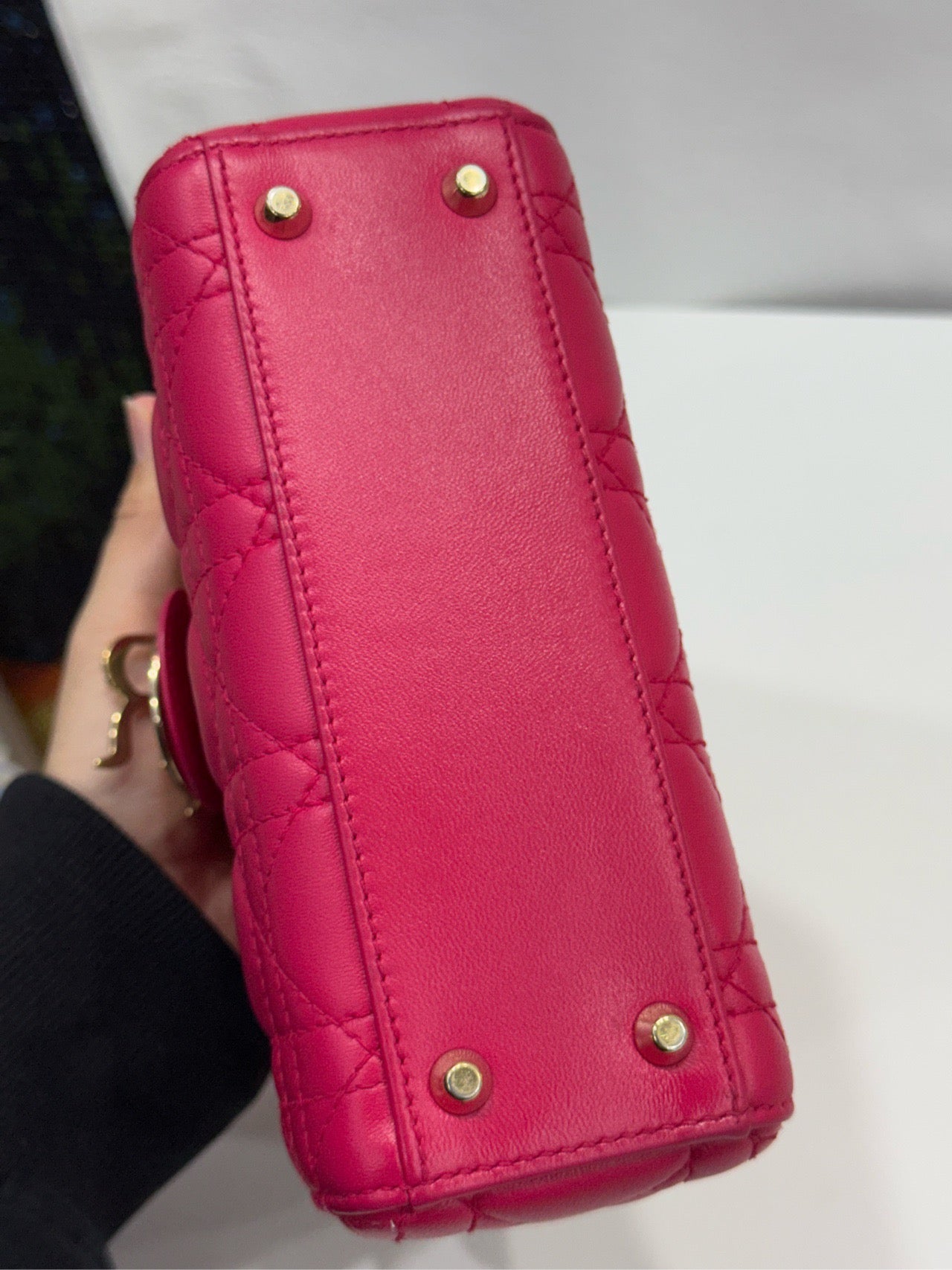Dior - Lady Dior Mini - Lambskin leather - Pink - (Mini)