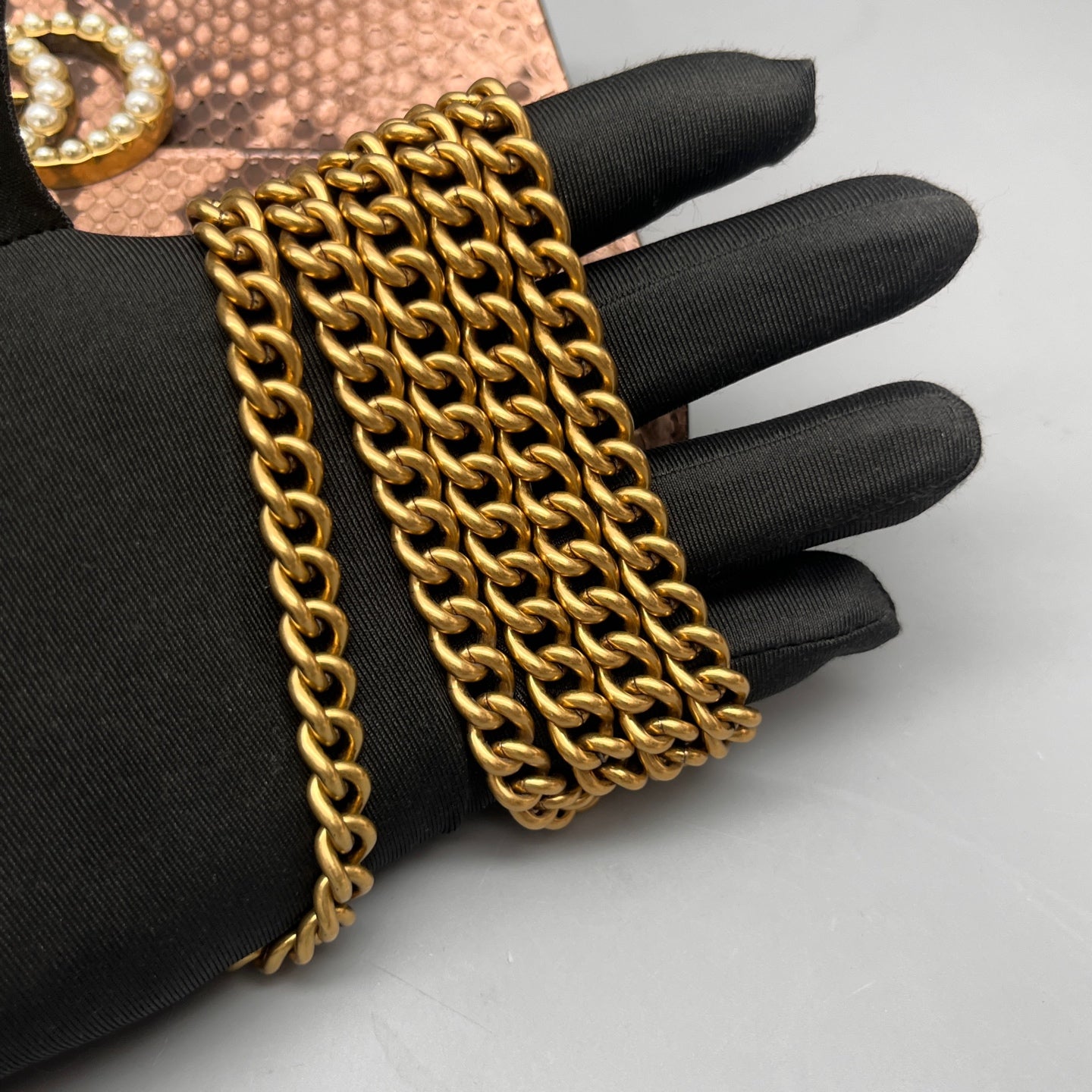 Gucci - Marmont Wallet on Chain (WOC) - Exotic leathers - Python, Leather lining - Multicolour - (mini)