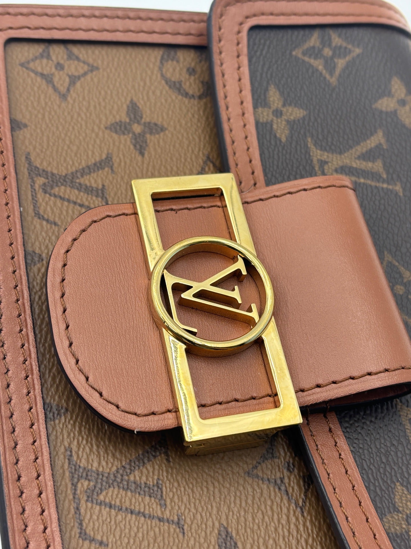 Louis Vuitton - Dauphine Mini - Coated canvas and leather - Brown - (mini)