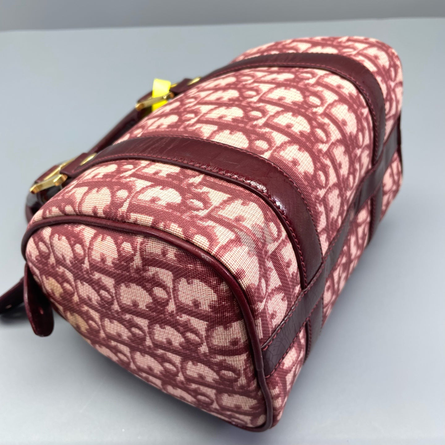 Dior - Boston Bag - Canvas and Patent leather - Red - (mini)
