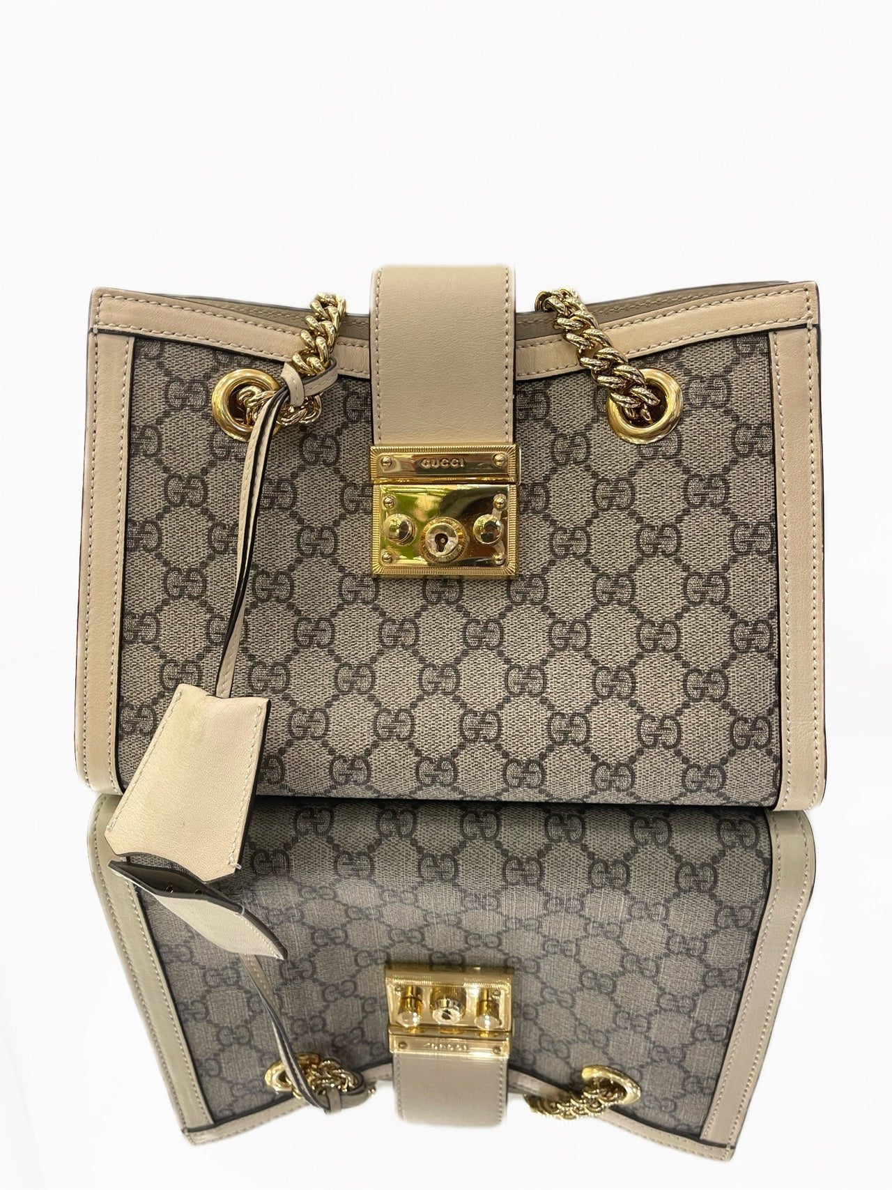 Gucci - Padlock - Coated canvas and Leather - Beige - (small)
