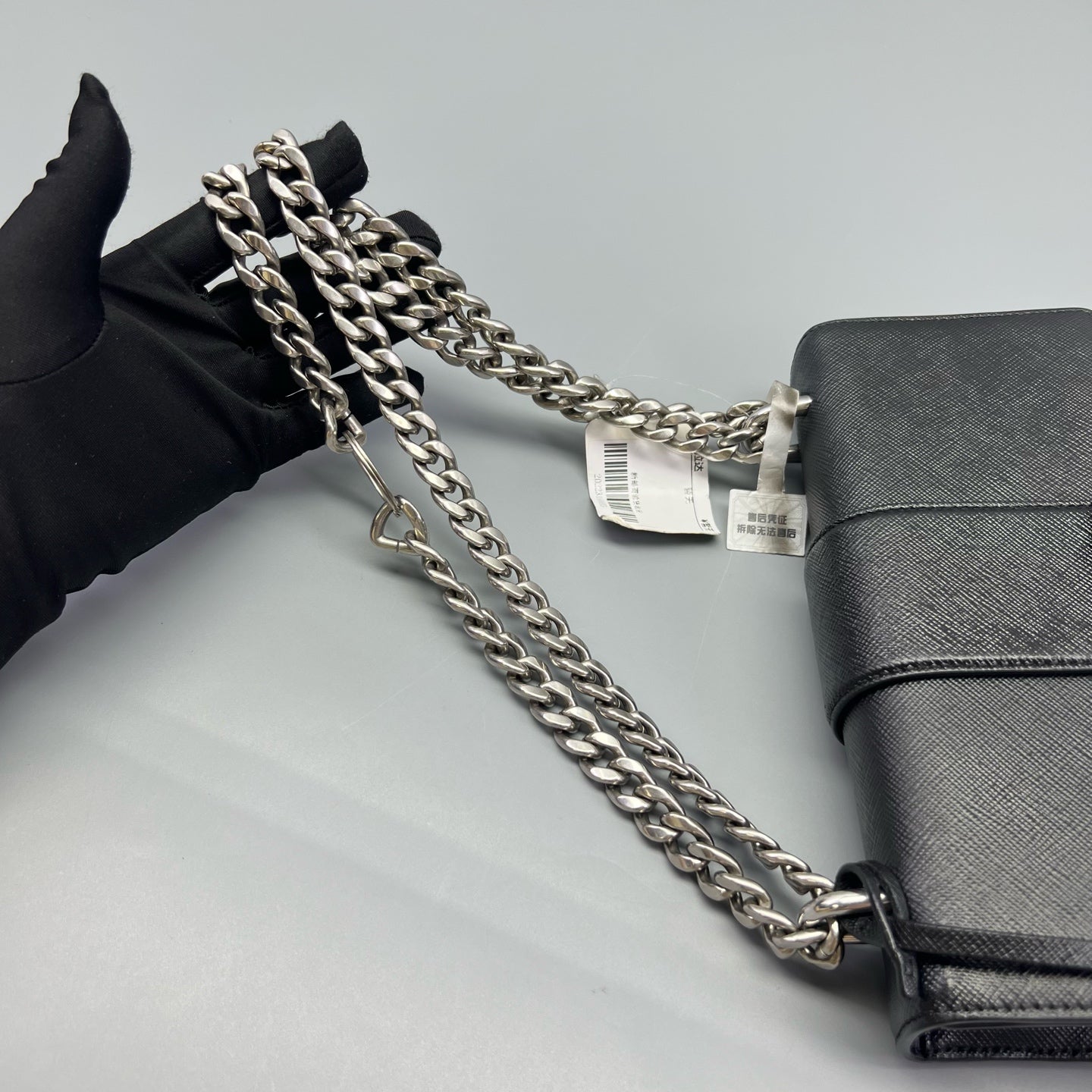 Prada - Chain Bag - Saffiano leather - Black - (small)