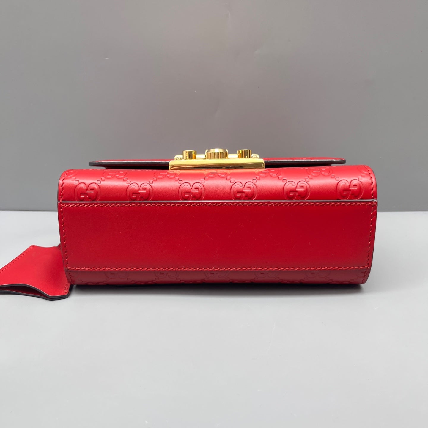 Gucci - Padlock Chain Bag - Leather - Red - (mini)
