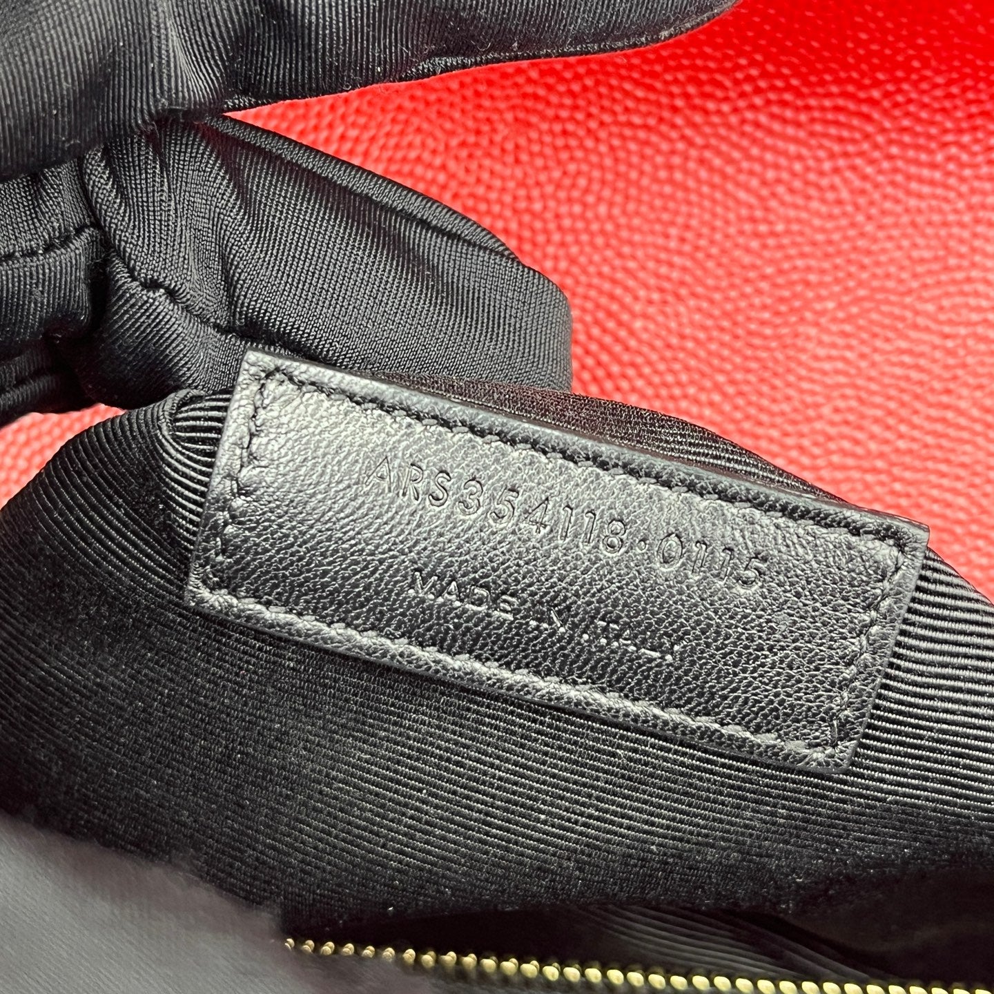 Saint Laurent - Large Envelope Bag - Grained leather - Red - (Large)