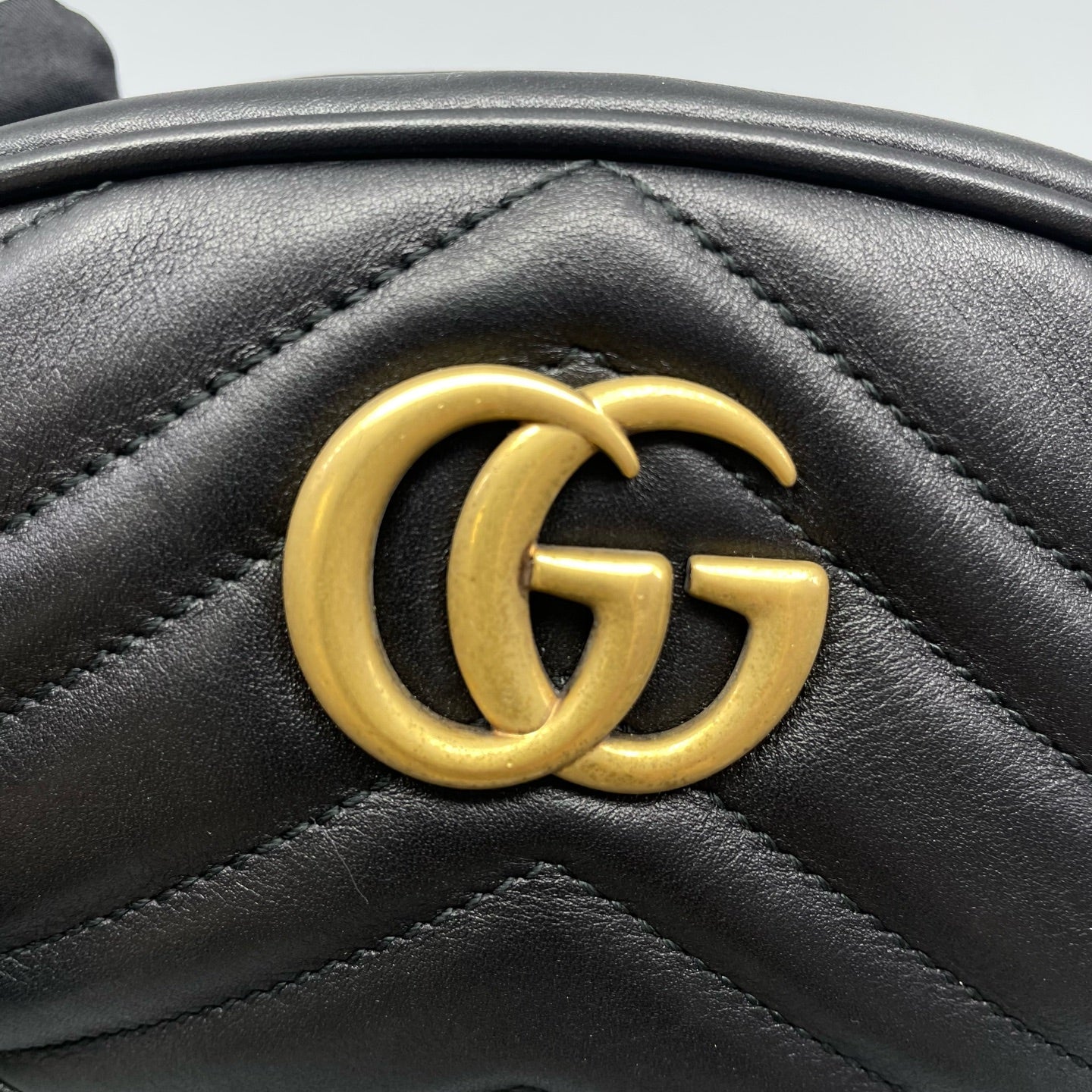 Gucci - Marmont Belt Bag - Matelassé leather - Black - (mini)