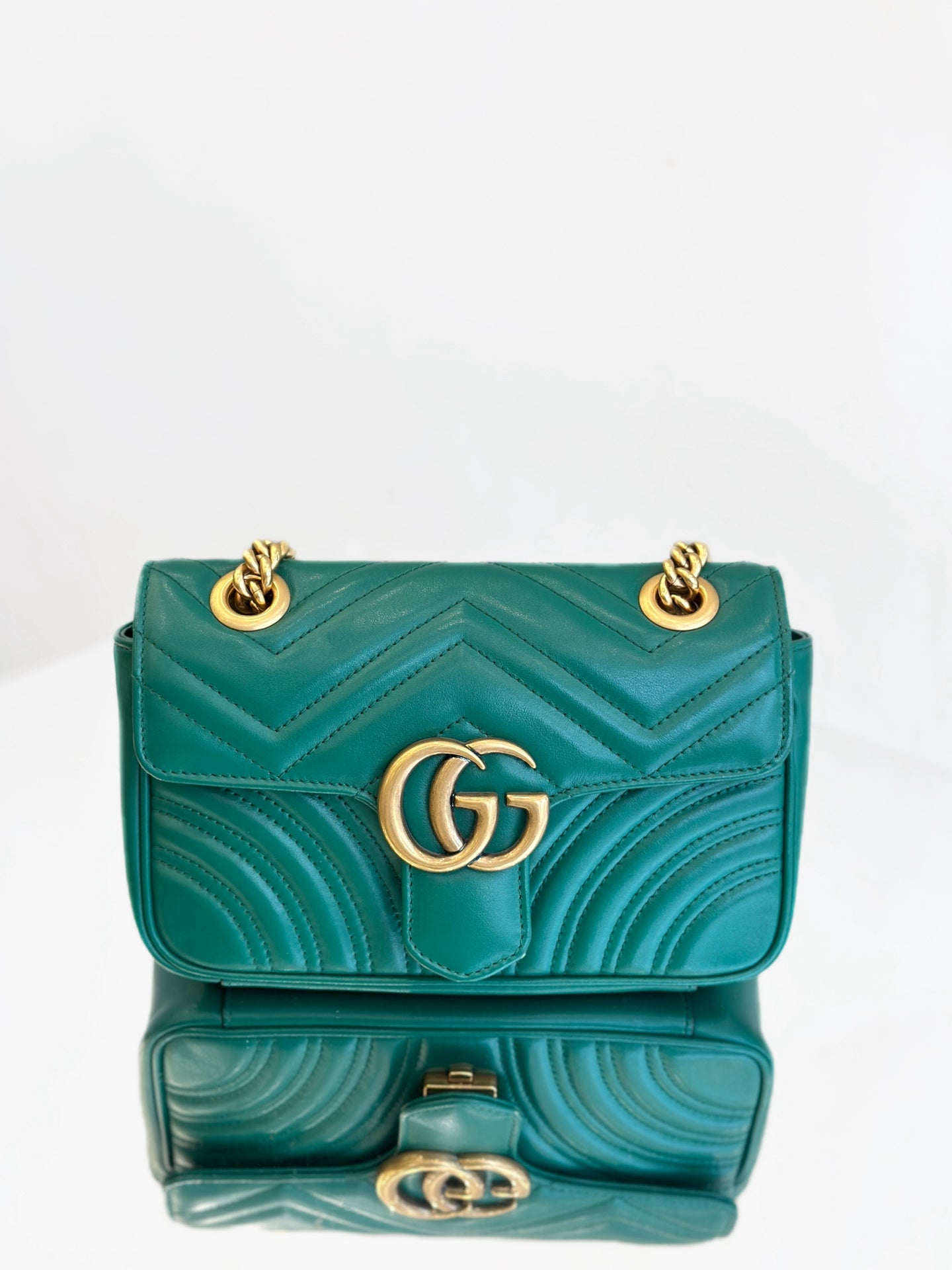 Gucci - Marmont Mini - Leather - Green - (mini)