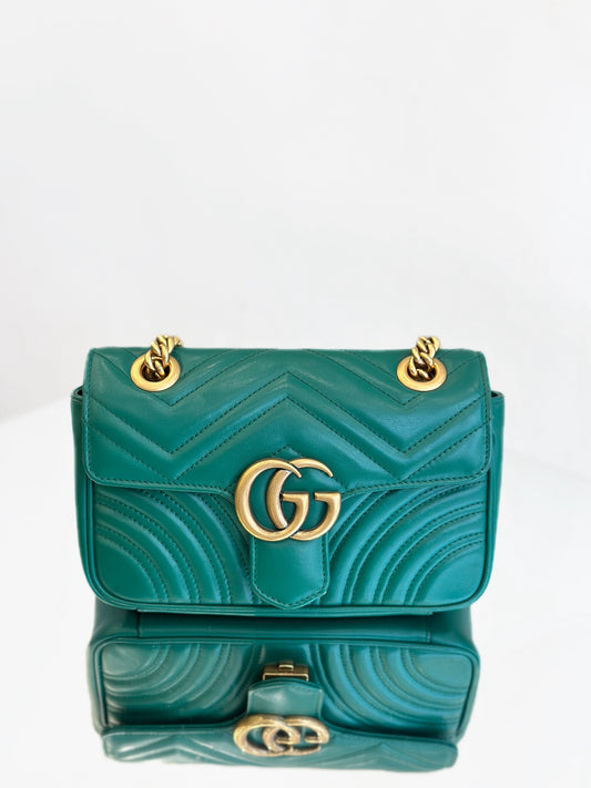 Gucci - Marmont Mini - Leather - Green - (mini)