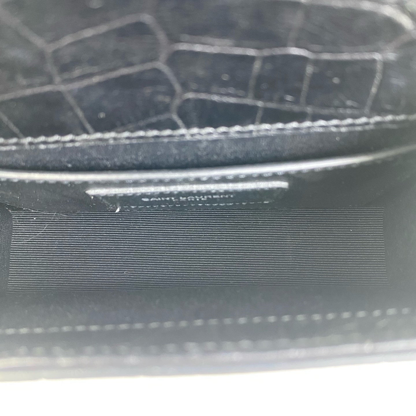 Saint Laurent - Kate Tassel - Crocodile-embossed leather - Black - (Small)
