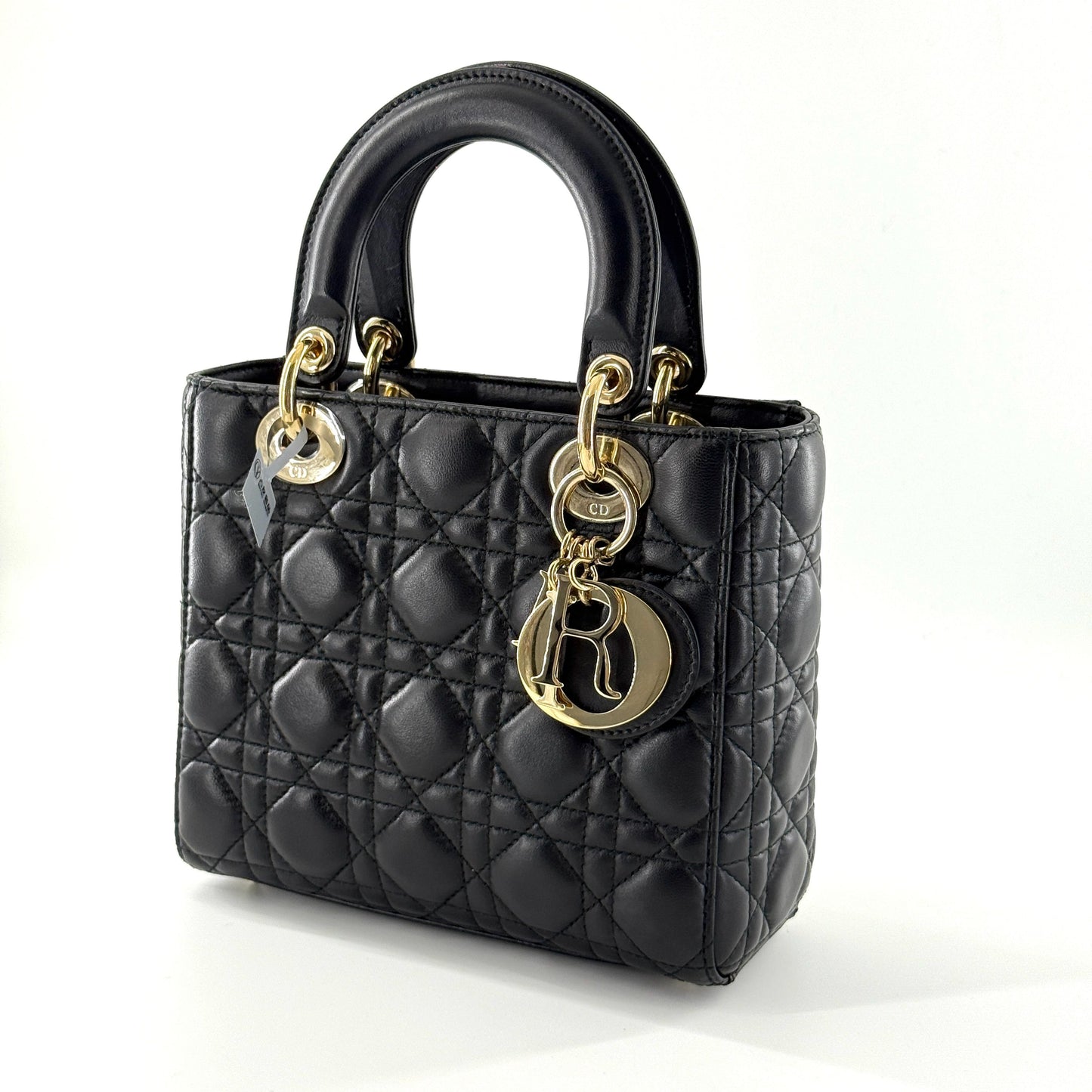 Dior - Lady Dior - Lambskin leather - Black - (small)