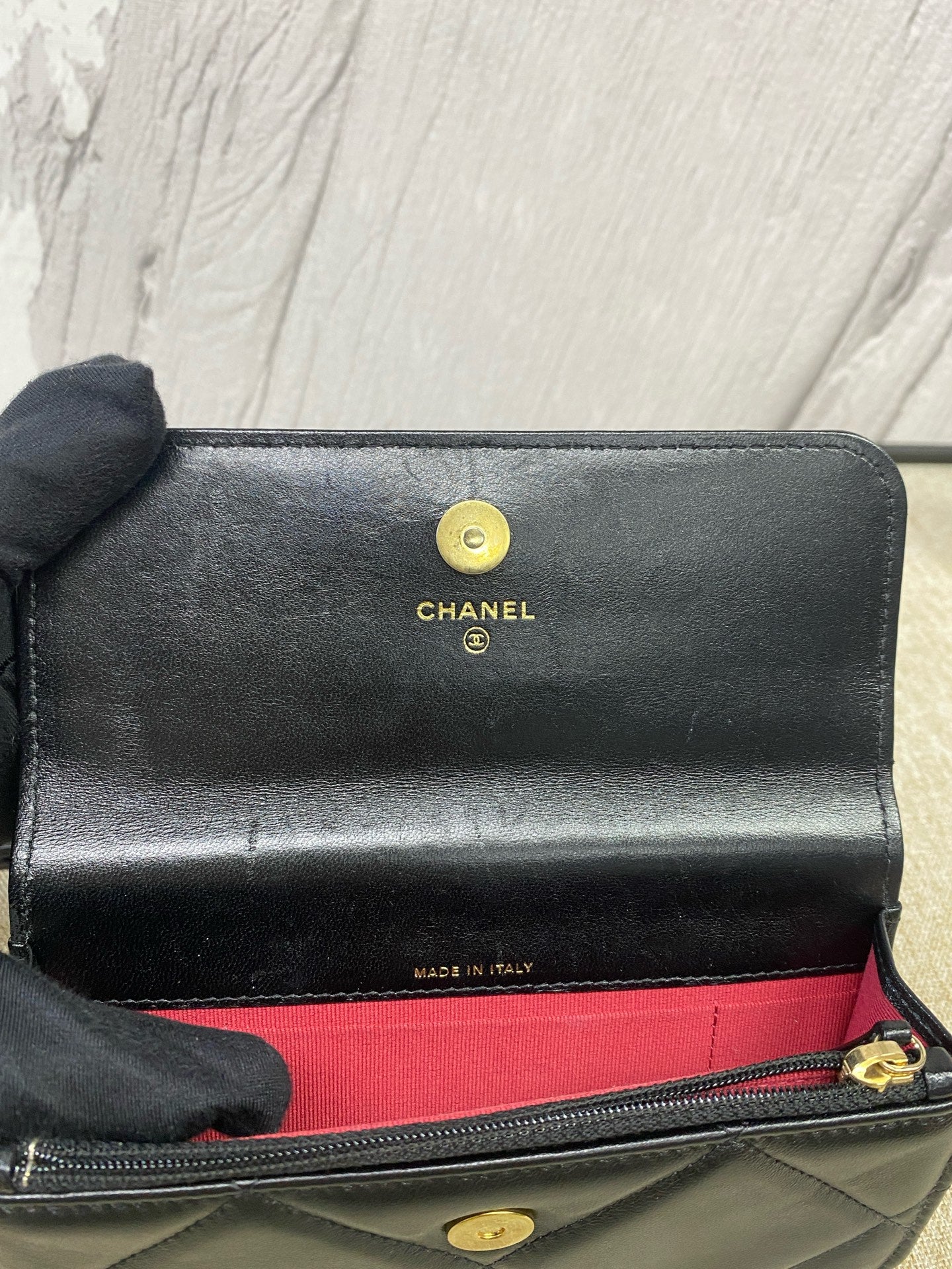 Chanel - 19 WOC - Lambskin leather - Black - (mini)