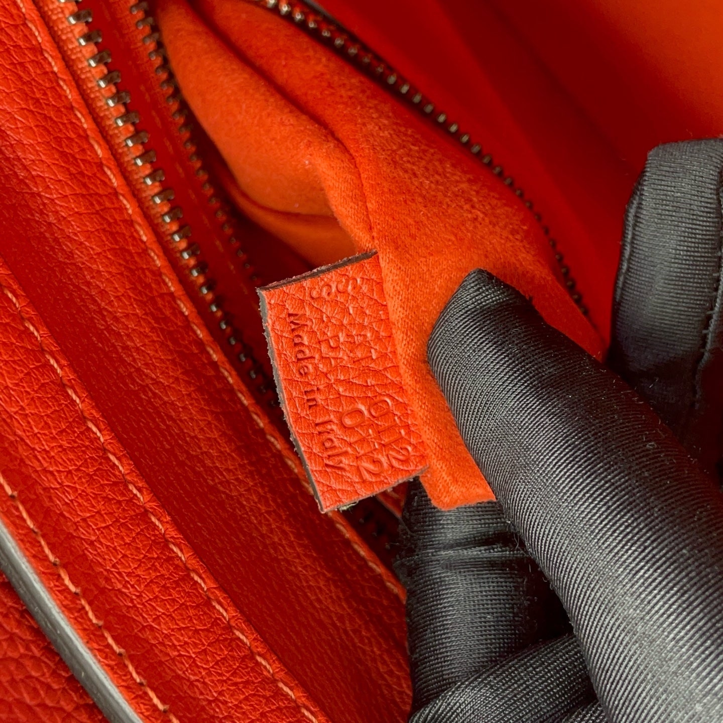 Celine - Luggage Tote - Grained calfskin leather - Orange - (Small)