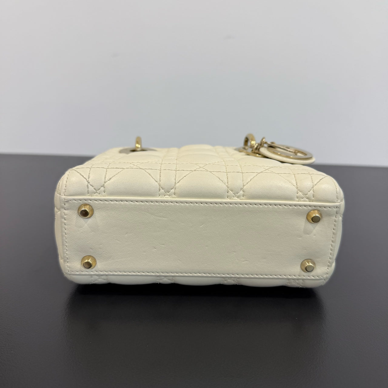 Dior - Lady Dior Mini - Leather - White - (mini)