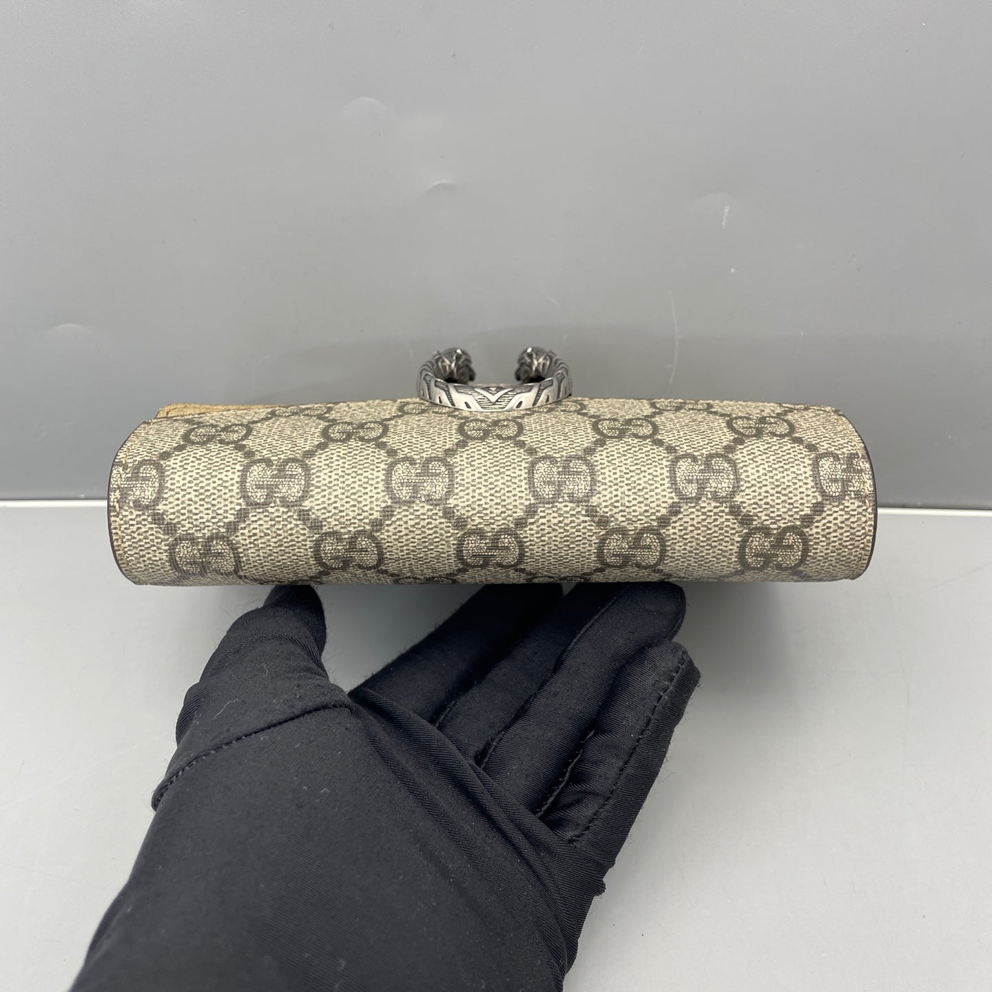 Gucci - Dionysus Super Mini Bag - GG Supreme coated canvas with suede and leather trim - Beige - (mini)