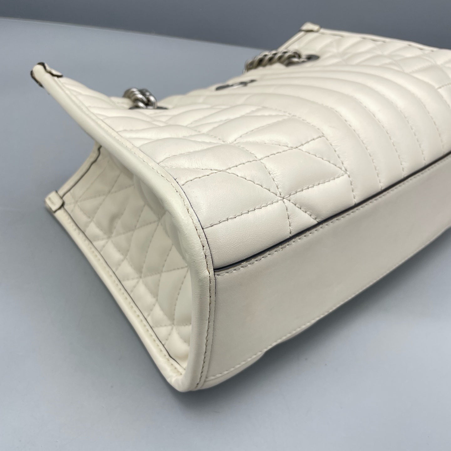 Gucci - Marmont Tote - Leather - White - (Small)