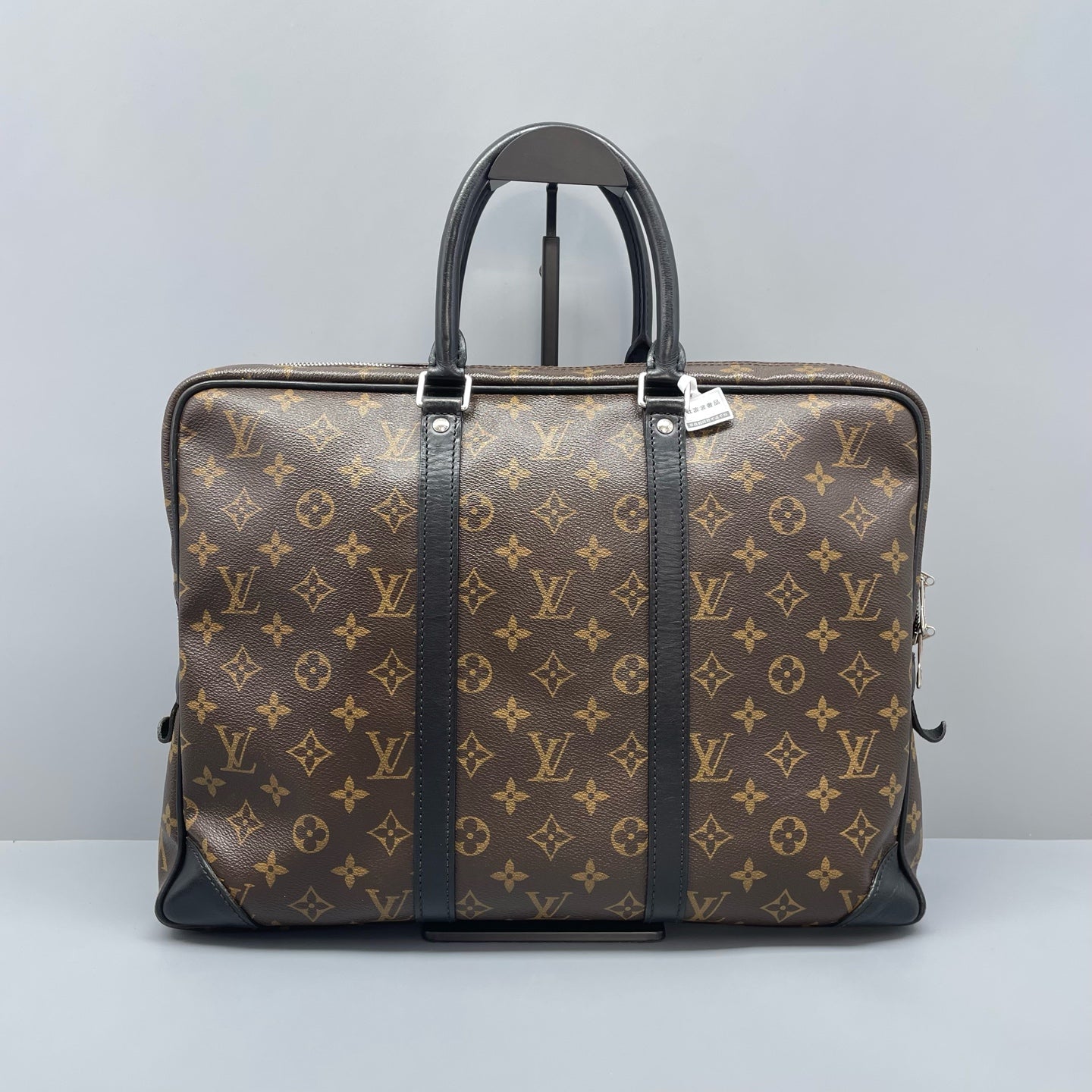 Louis Vuitton - Porte-Documents Voyage Briefcase - Monogram Canvas with Leather Trim - Brown - (medium)
