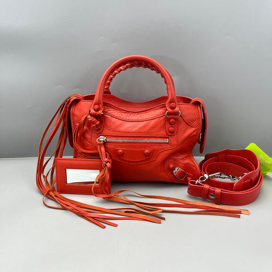 Balenciaga - City Mini - Lambskin leather - Orange - (mini)