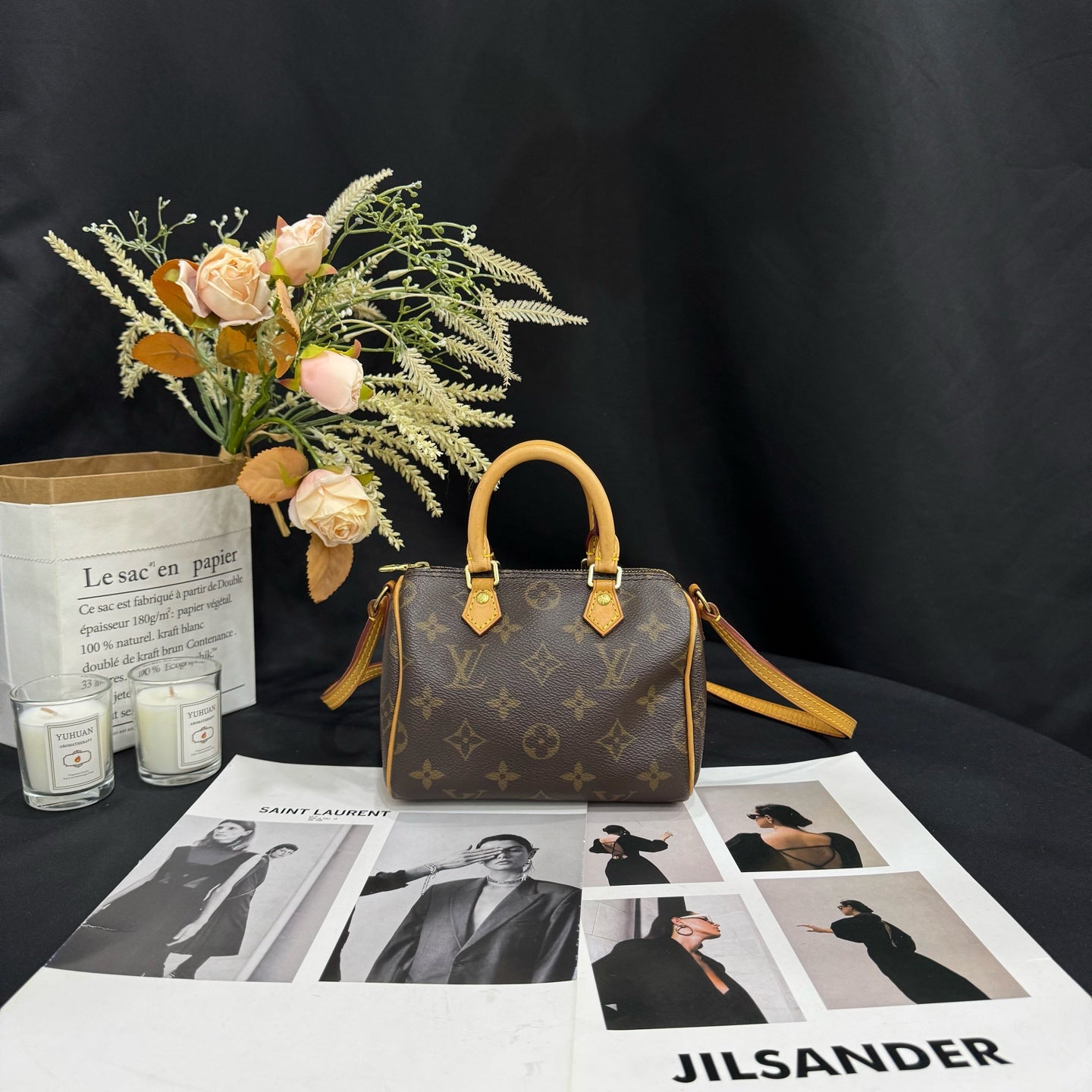 Louis Vuitton - Speedy Nano - Monogram coated canvas with Vachetta leather trim - Brown - (mini)