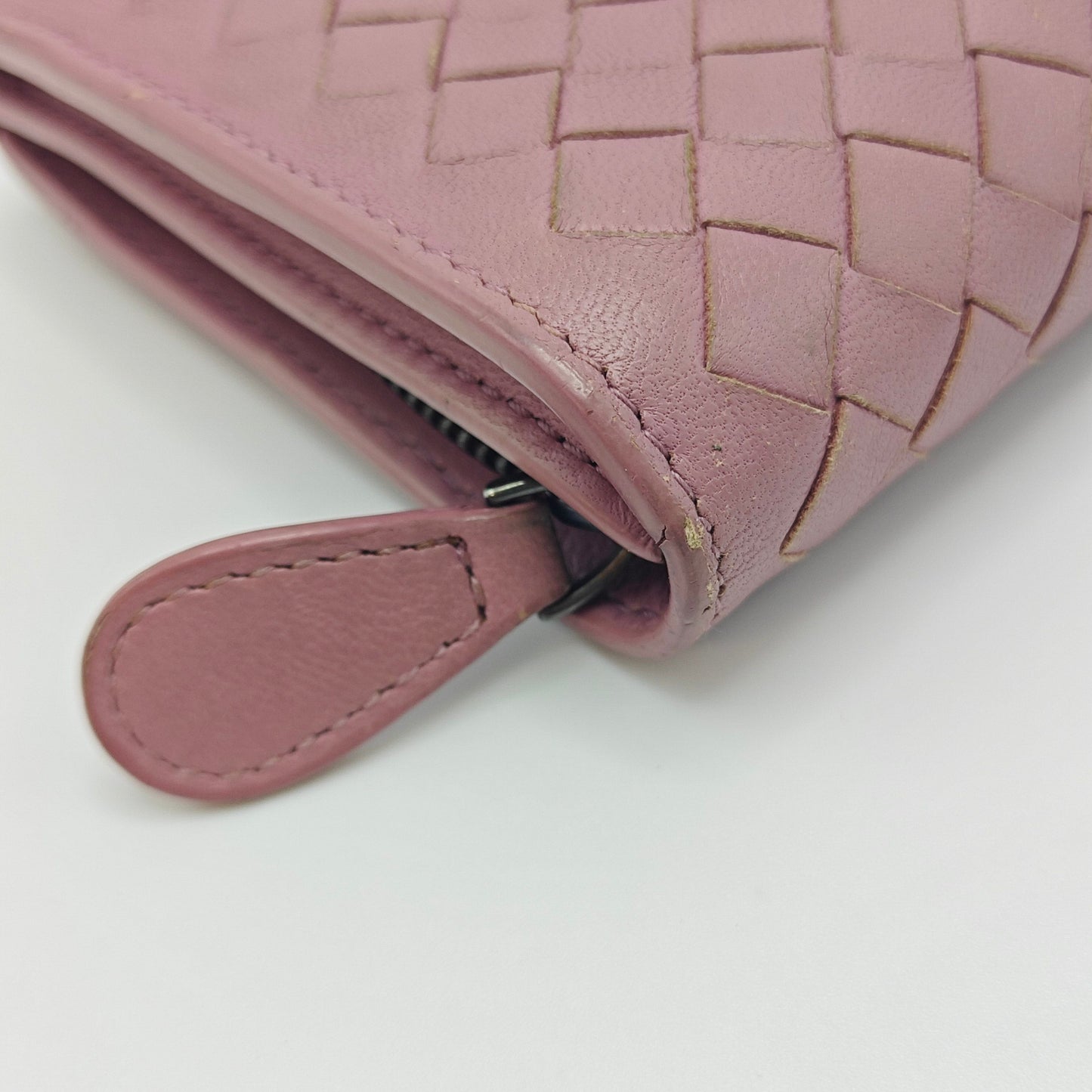 Bottega Veneta - Long Woven Wallet - Leather - Pink - (medium)