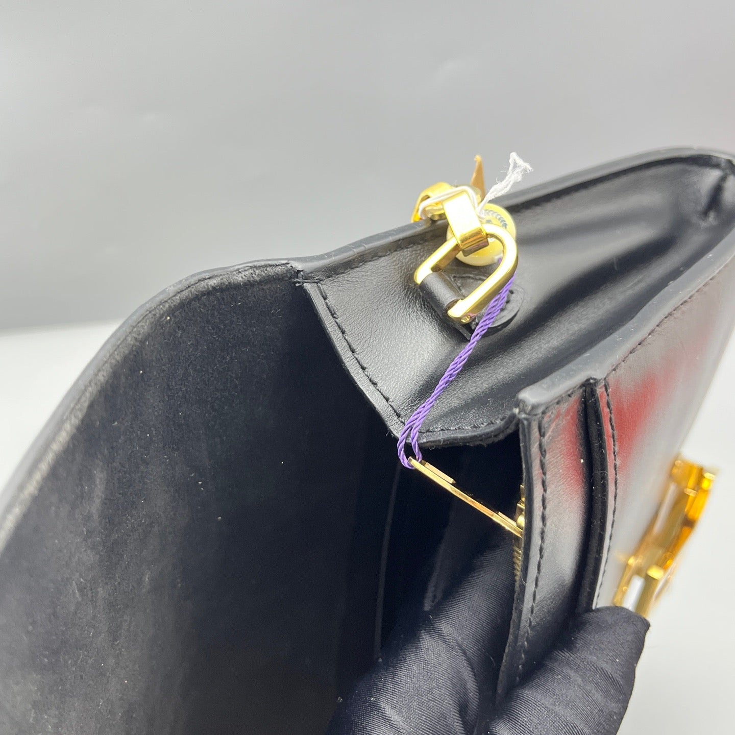 Louis Vuitton - Chain Louise - Smooth calfskin leather - Black - (Small)