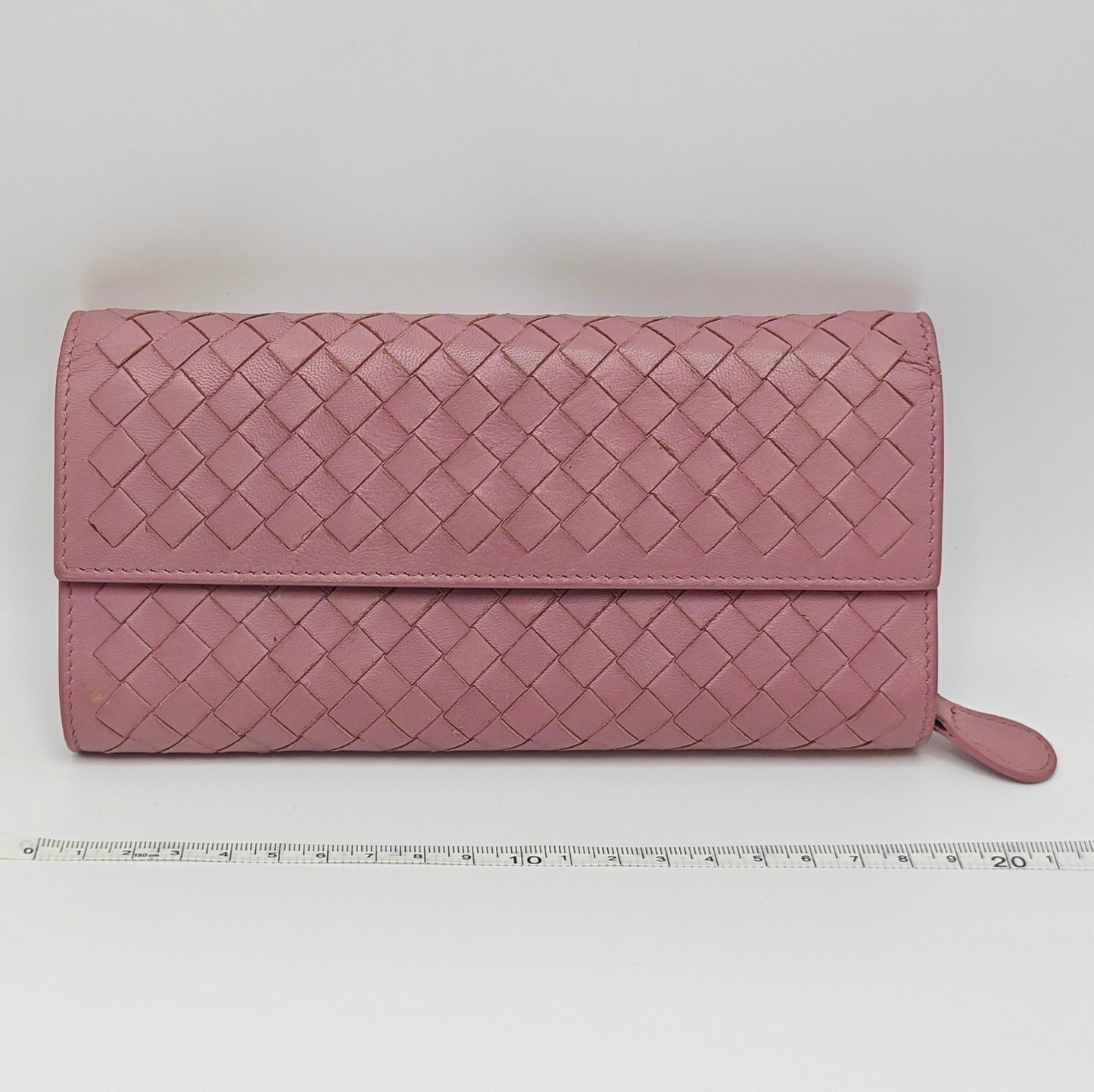 Bottega Veneta - Long Woven Wallet - Leather - Pink - (medium)