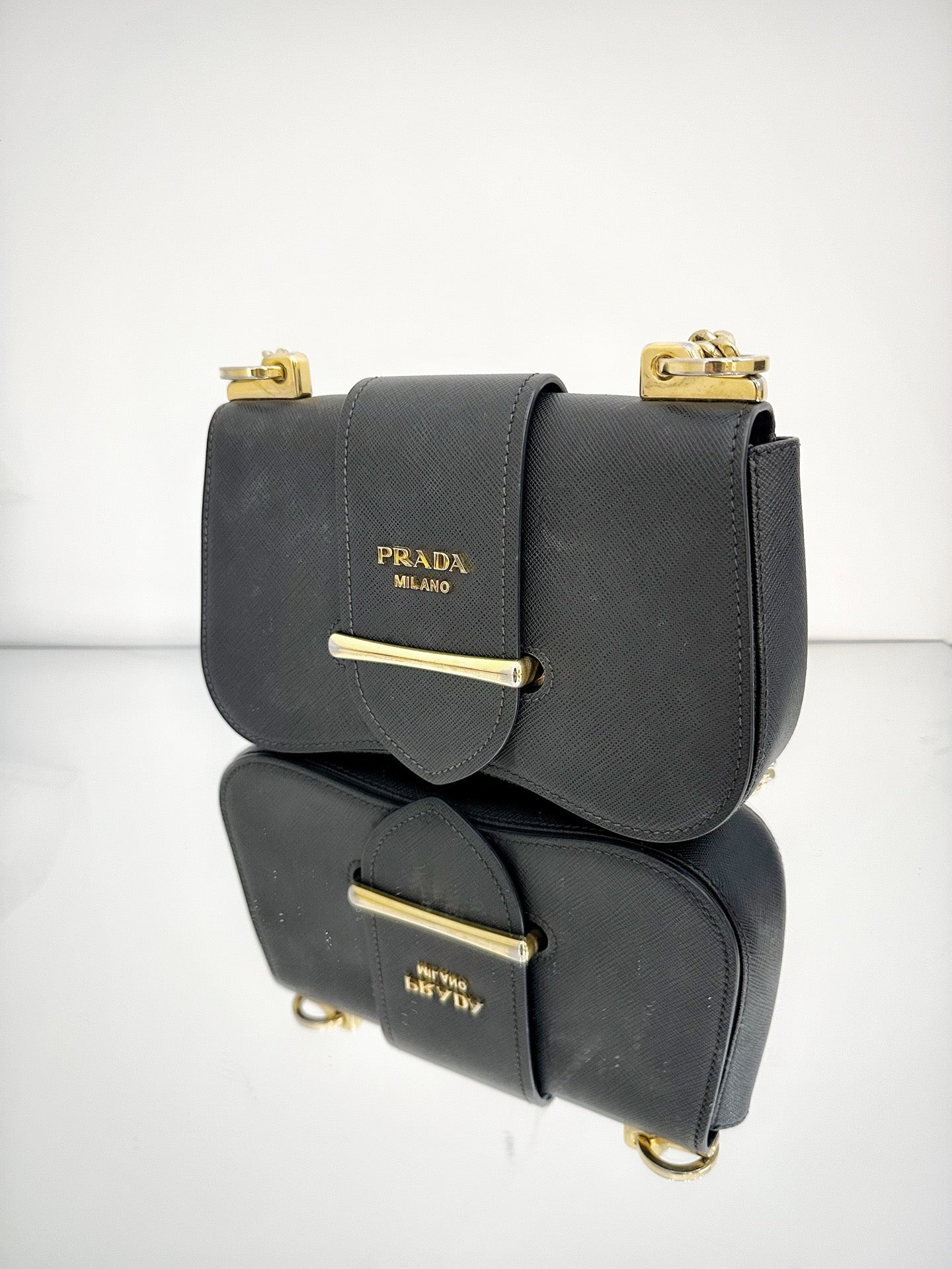 Prada - Sidonie - Saffiano leather - Black - (mini)