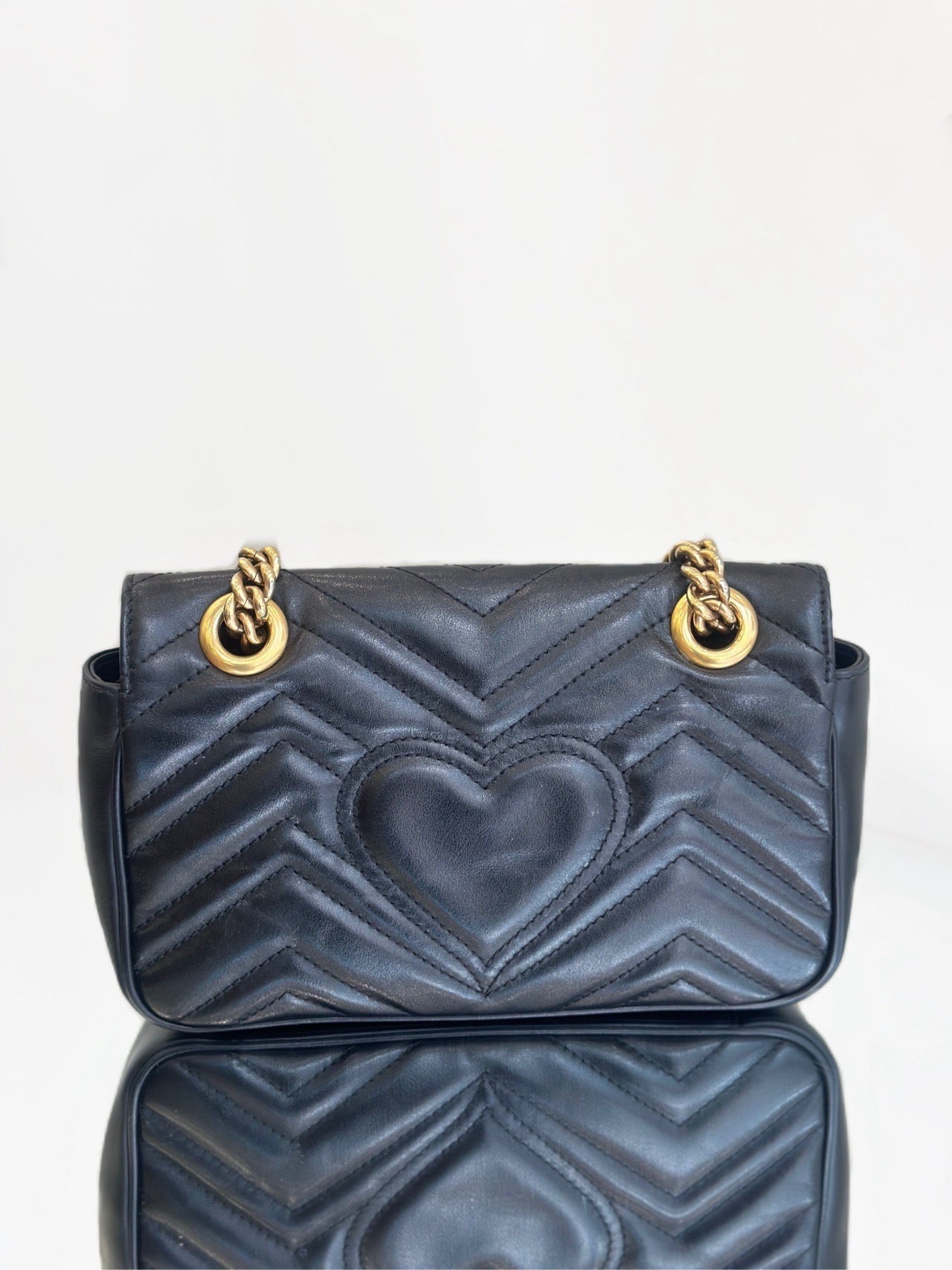 Gucci - GG Marmont Matelassé Mini Bag - Leather - Black - (mini)