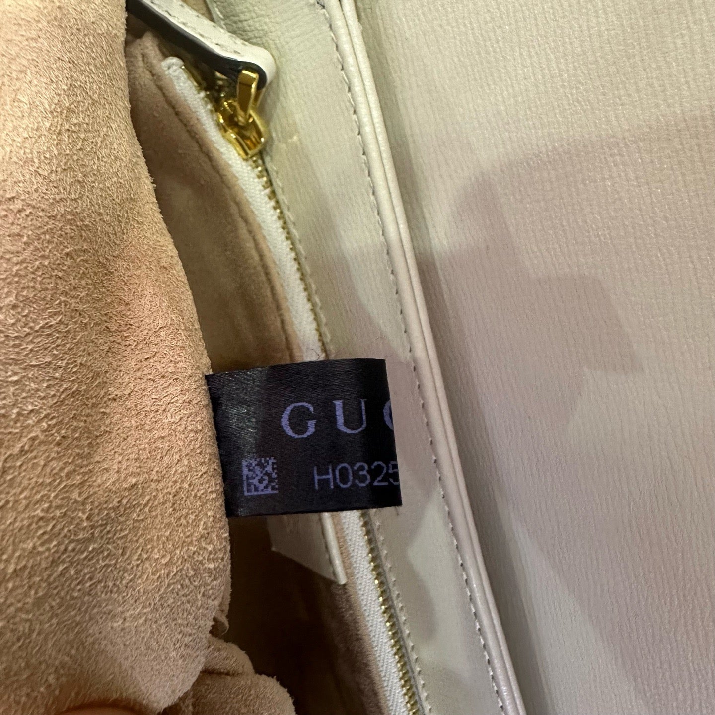 Gucci - 1955 Horsebit Shoulder Bag - GG Supreme canvas with leather trim - Beige and White - (medium)