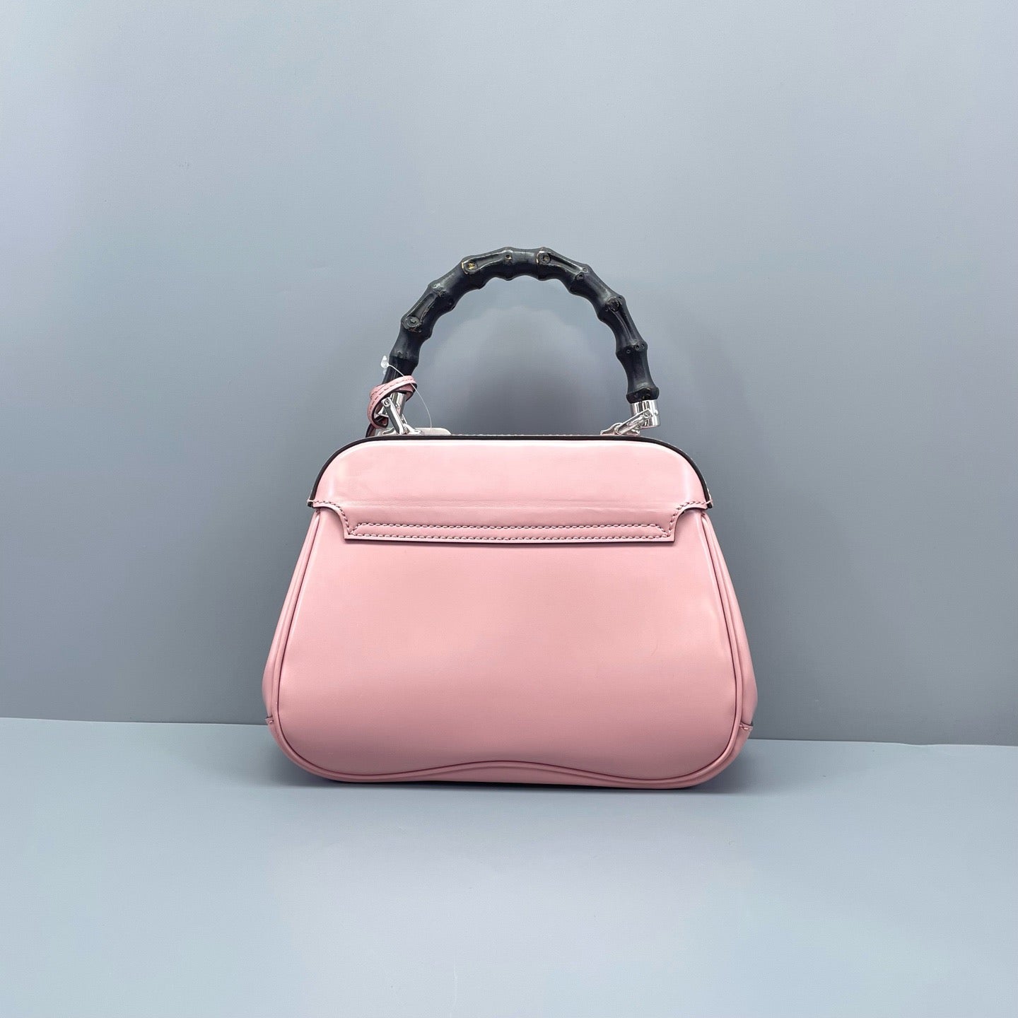 Gucci - Lady Lock Bamboo Top Handle Bag - Glossy leather - Pink - (small)