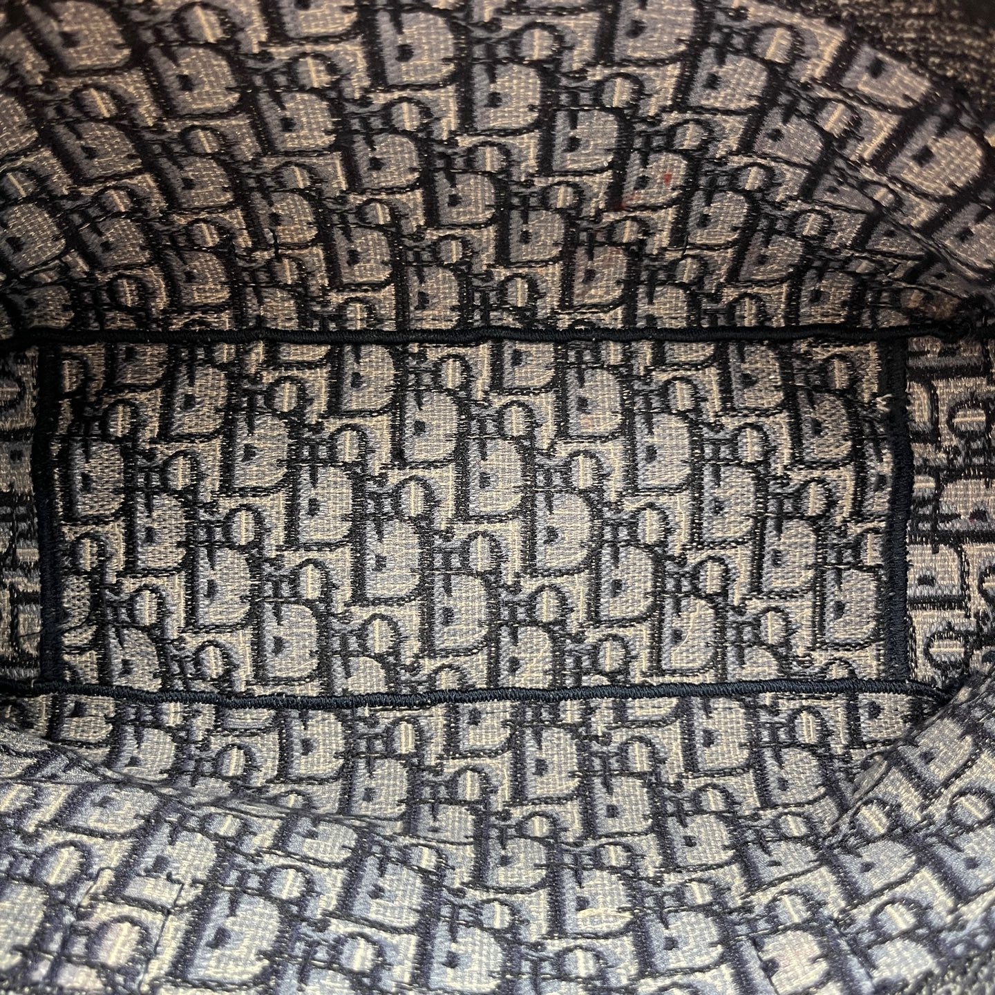 Dior - Camp Messenger Bag - Embroidered jacquard canvas - Navy and Beige - (Medium)