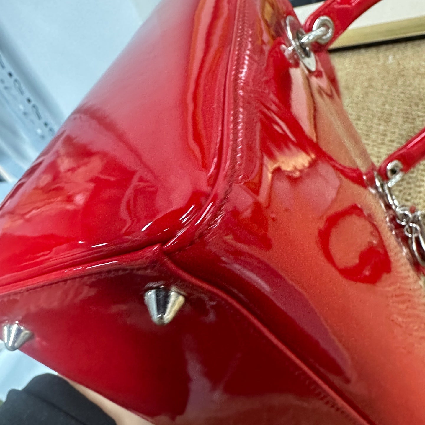 Dior - Lady Dior - Patent leather - Red - (medium)