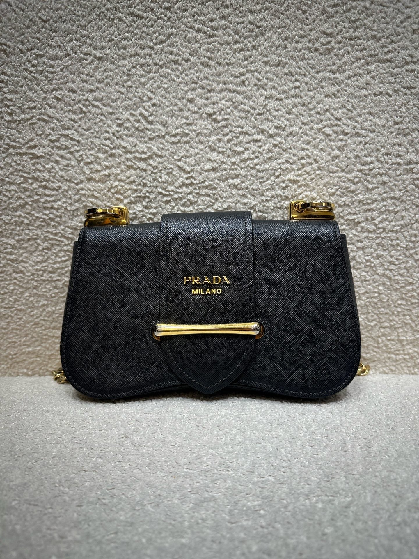 Prada - Sidonie - Saffiano Lux calfskin leather - Black - (mini)