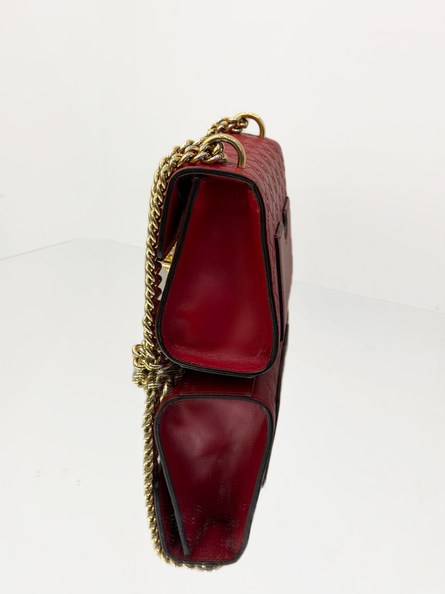 Gucci - Padlock - Guccissima embossed leather - Red - (small)