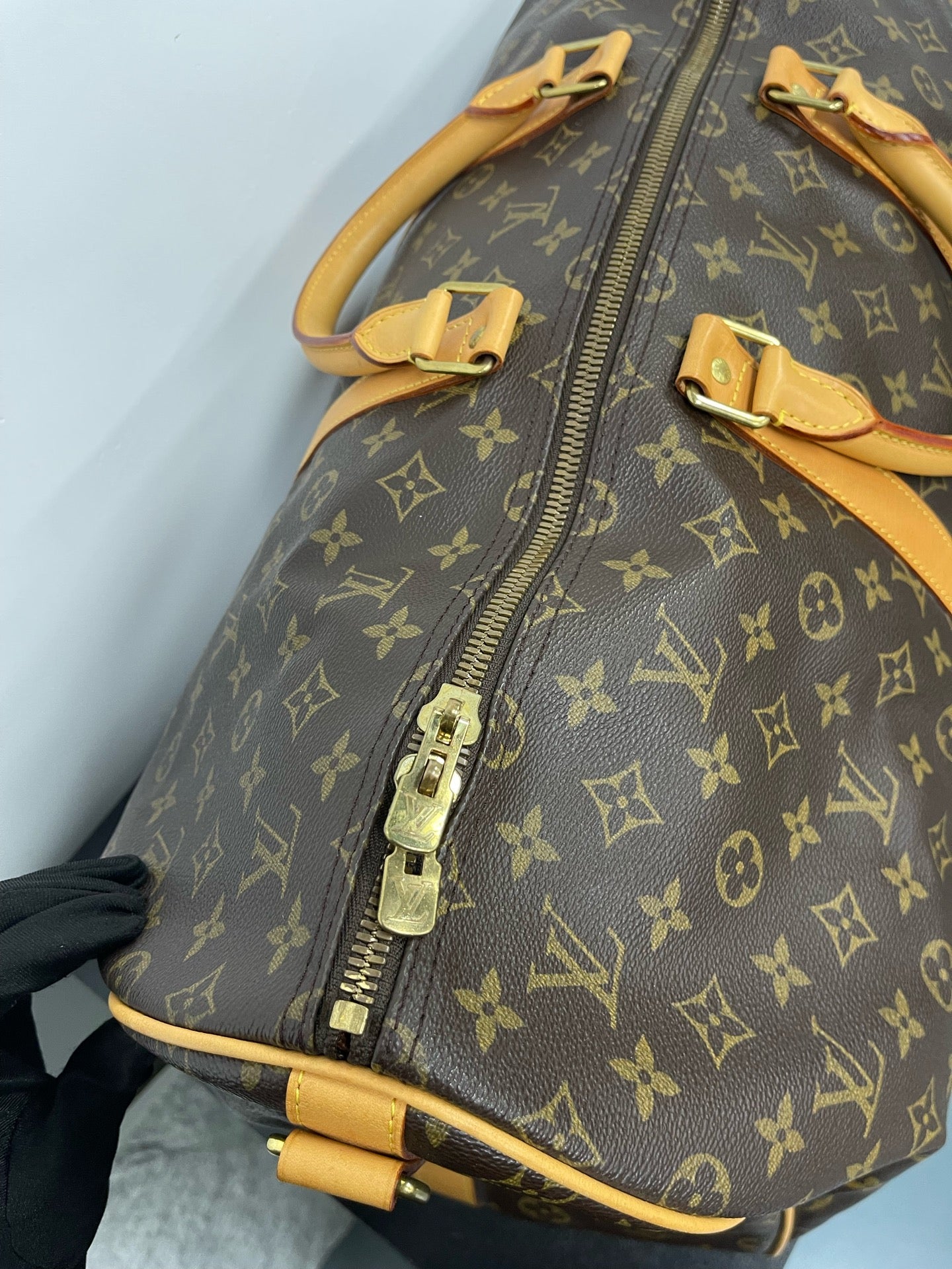Louis Vuitton - Keepall 55 Bandouliere - Monogram Canvas with Vachetta Leather trim - Brown - (Large)